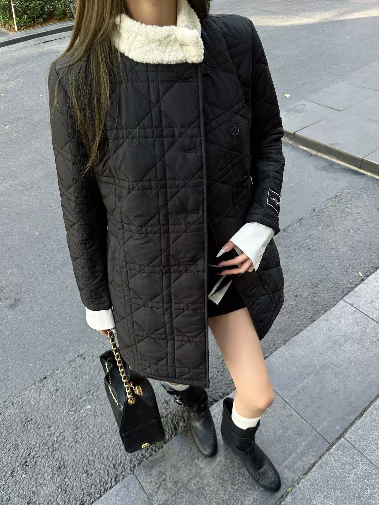 DIORのチェック柄ベルト付きコットンジャケット【50％割引+送料無料】