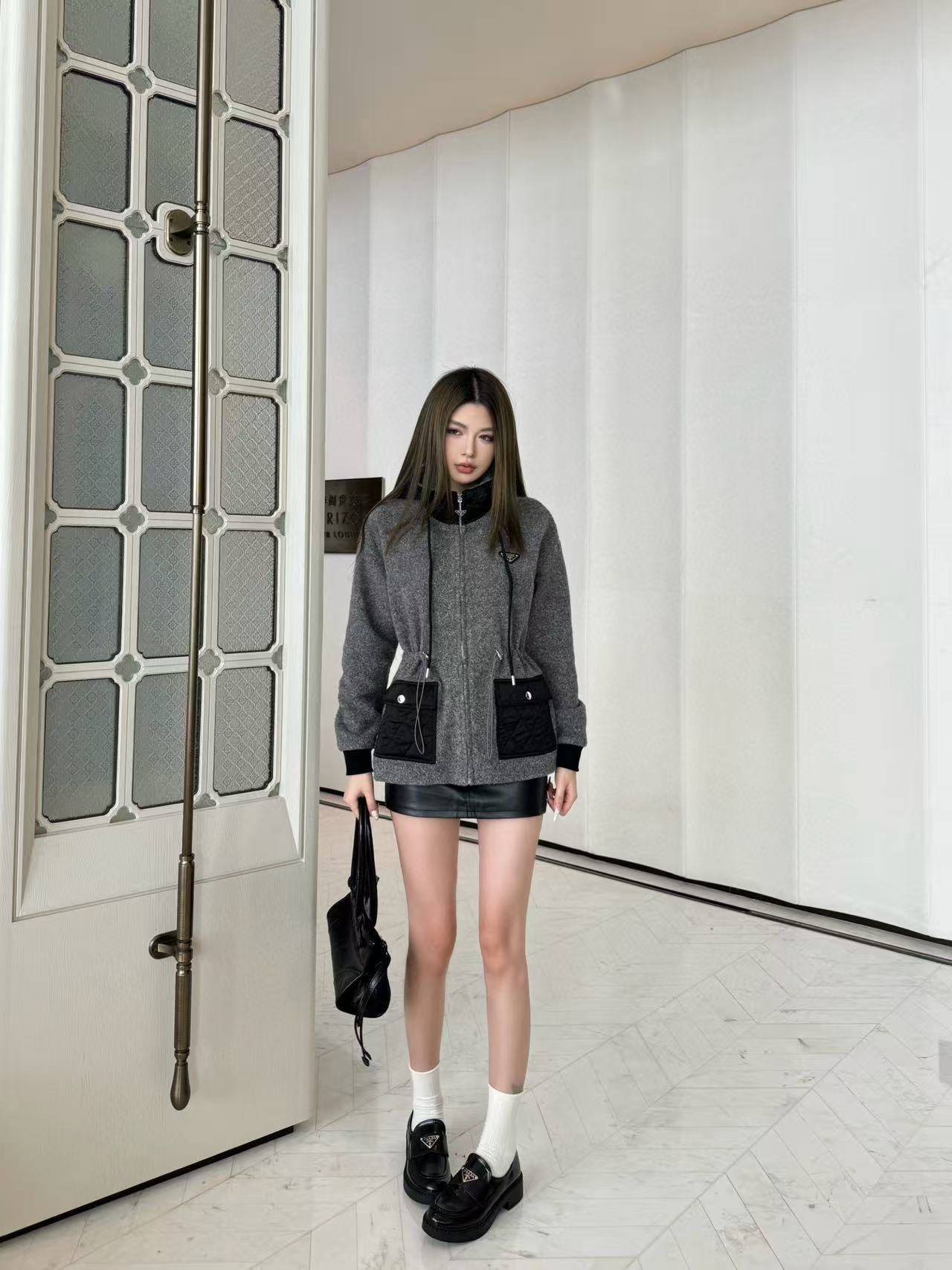 PR4DA トライアングルロゴ ウール フードジャケット【50％割引+送料無料】