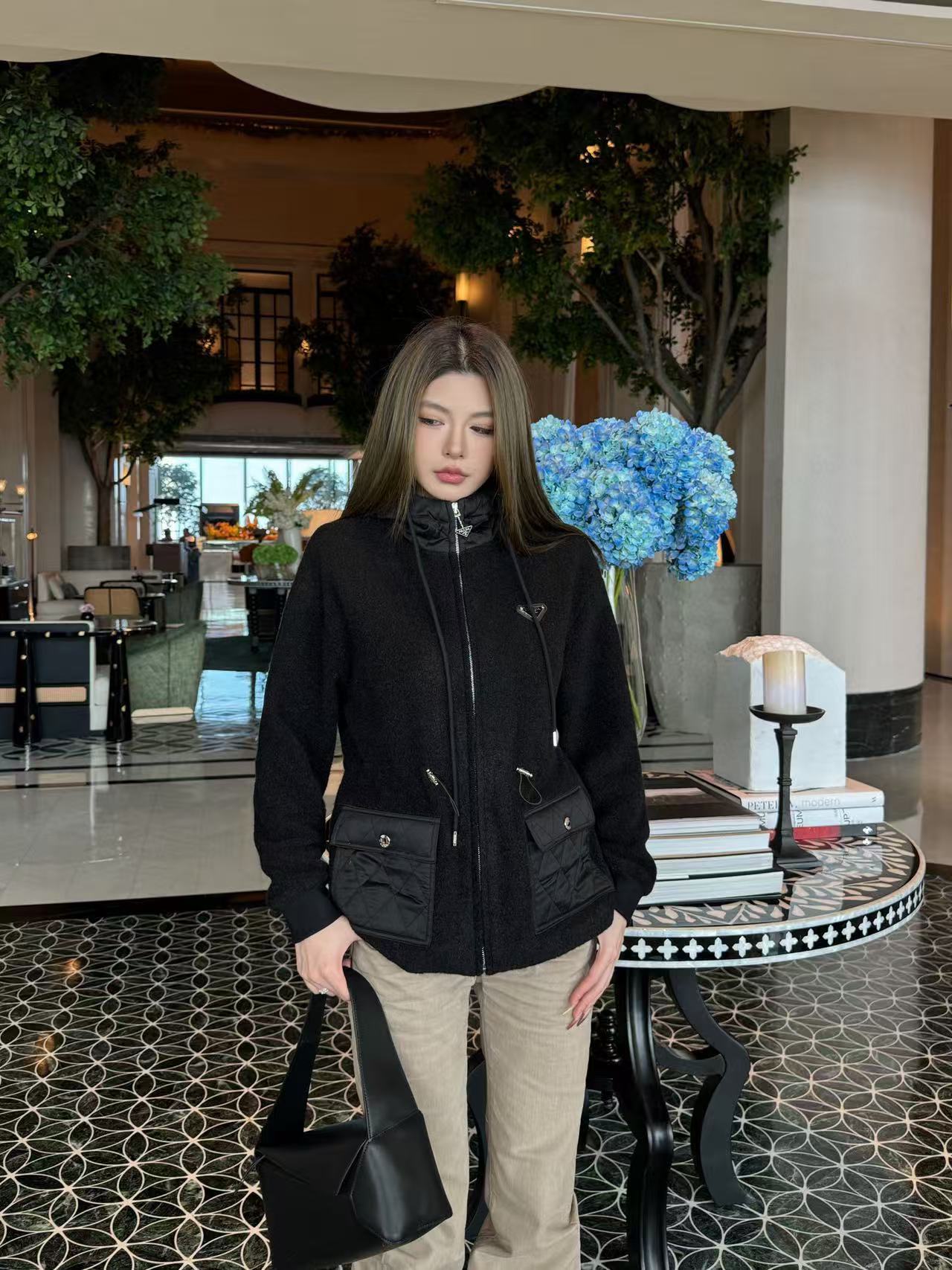 PR4DA トライアングルロゴ ウール フードジャケット【50％割引+送料無料】