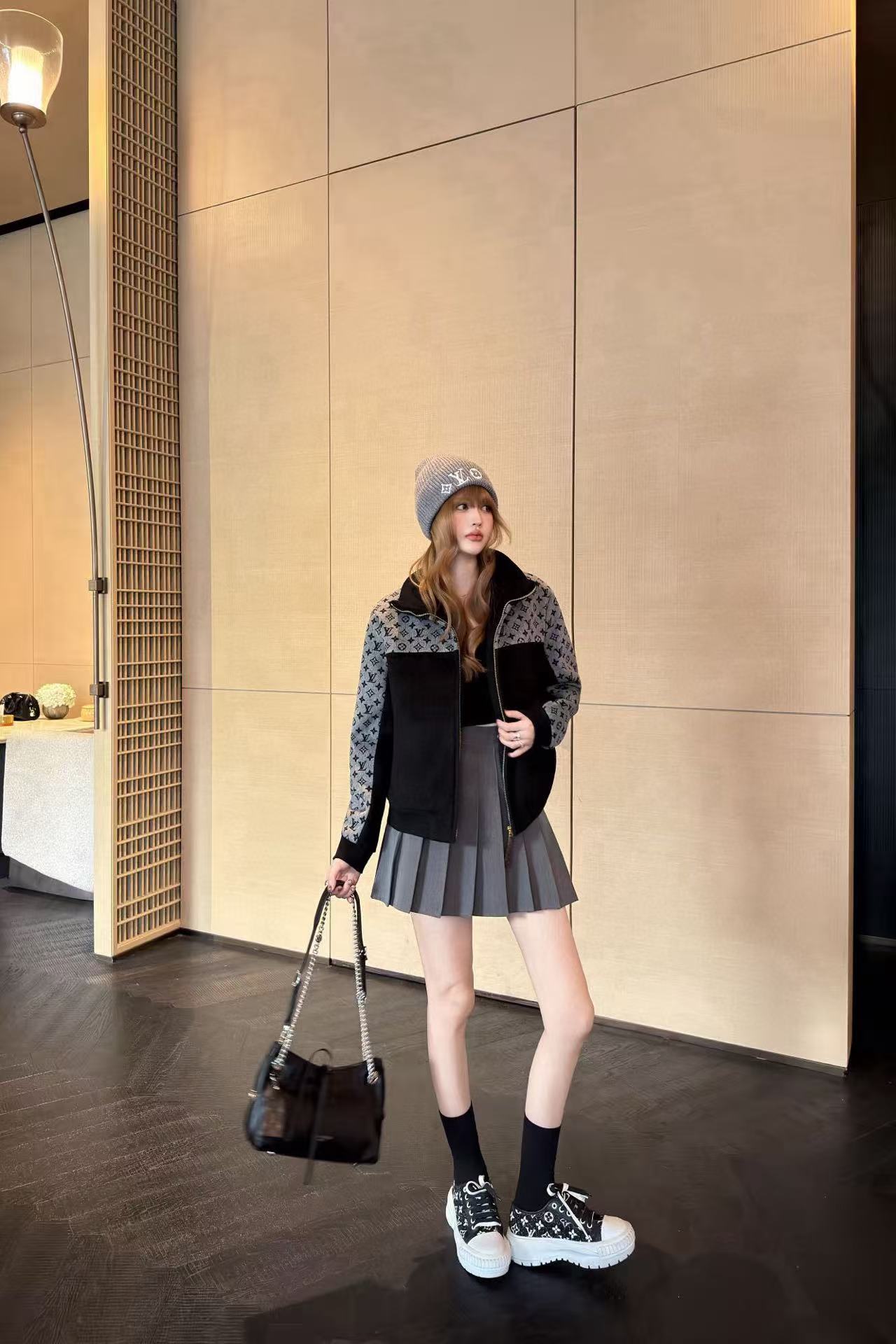 LVジャカードジップアップジャケット【50％割引+送料無料】