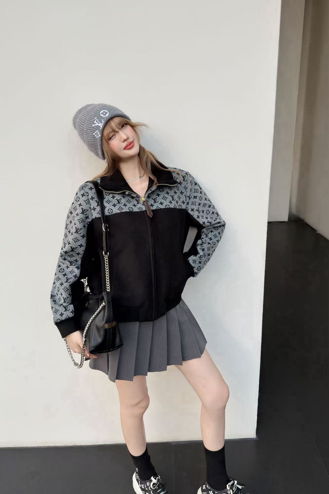 LVジャカードジップアップジャケット【50％割引+送料無料】