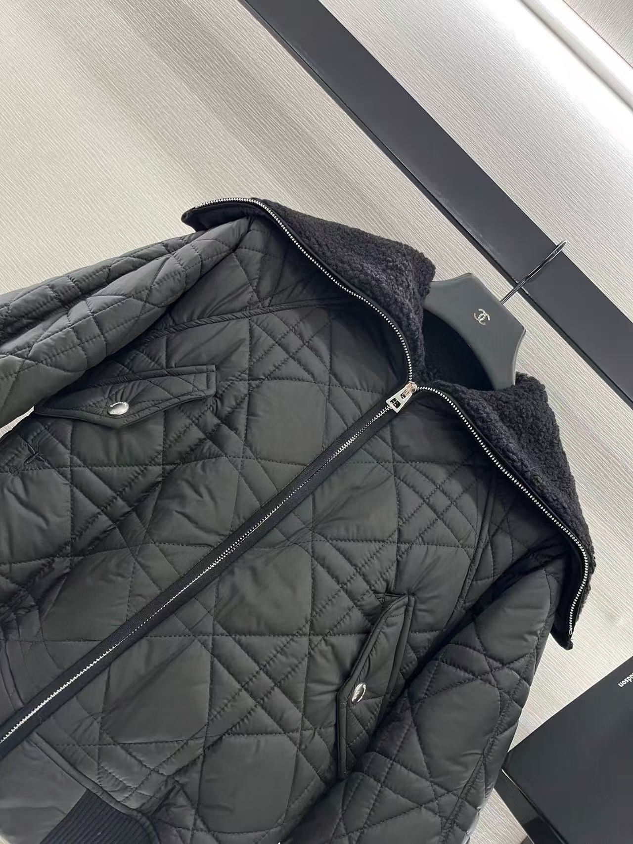 DIOR チェック柄 ジッパー コットン ジャケット【50％割引+送料無料】