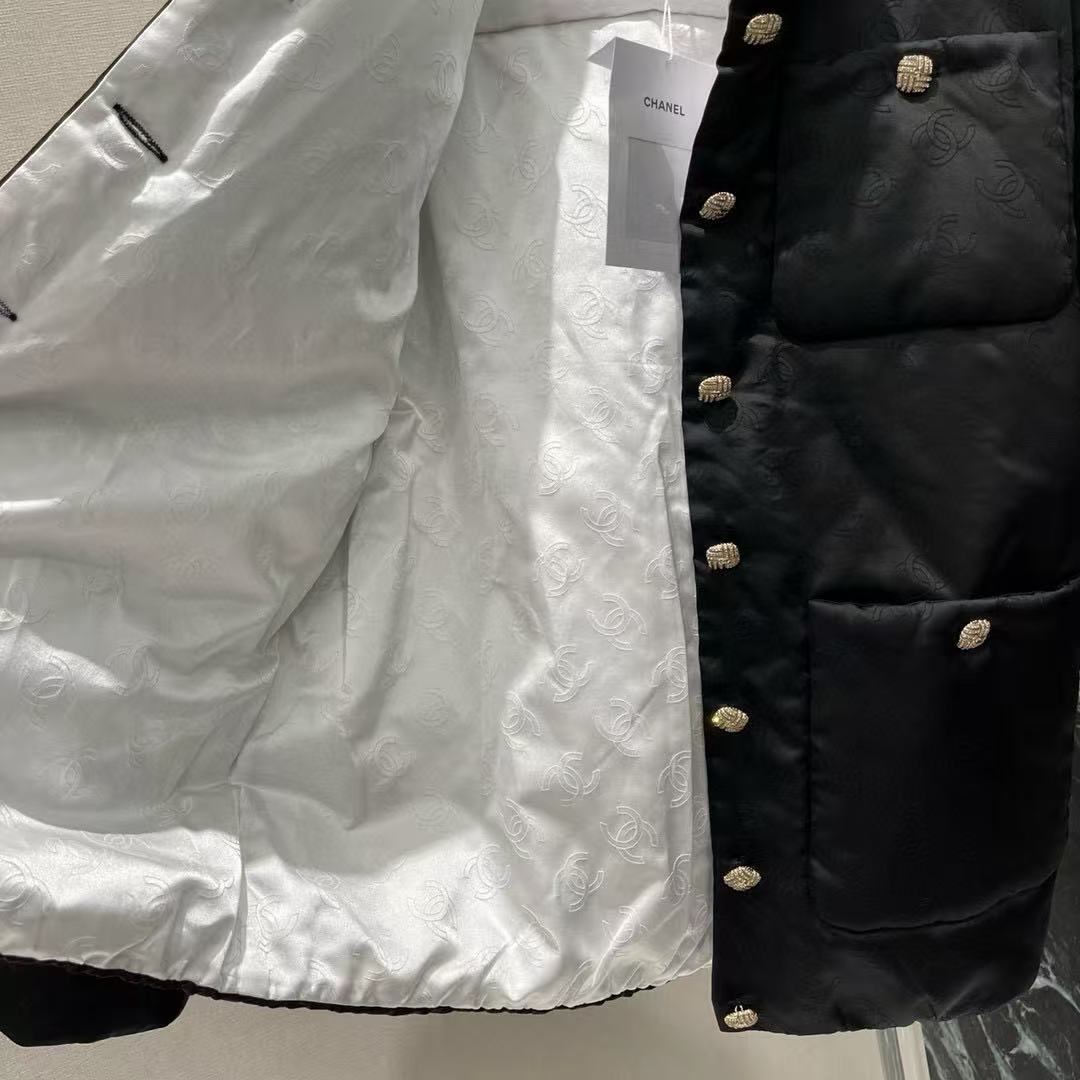 CHANE1 フルダブルCジャカードダウンコットンジャケット【50％割引+送料無料】