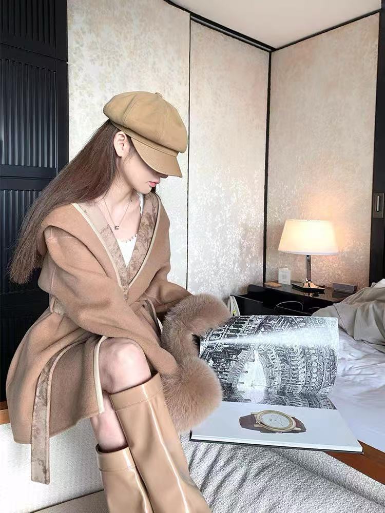 DIOR フォックスファー カシミアコート【50％割引+送料無料】