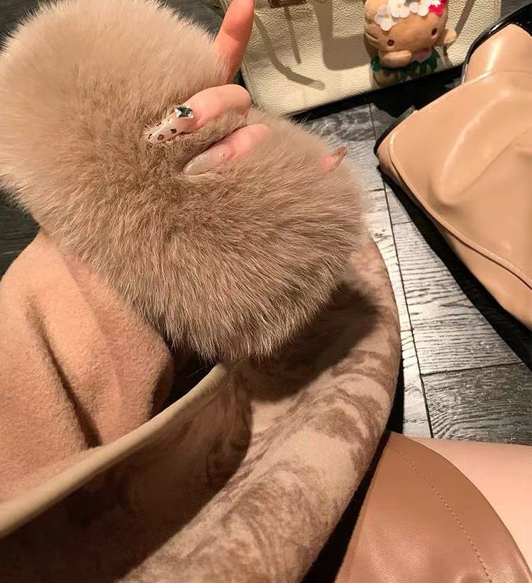 DIOR フォックスファー カシミアコート【50％割引+送料無料】