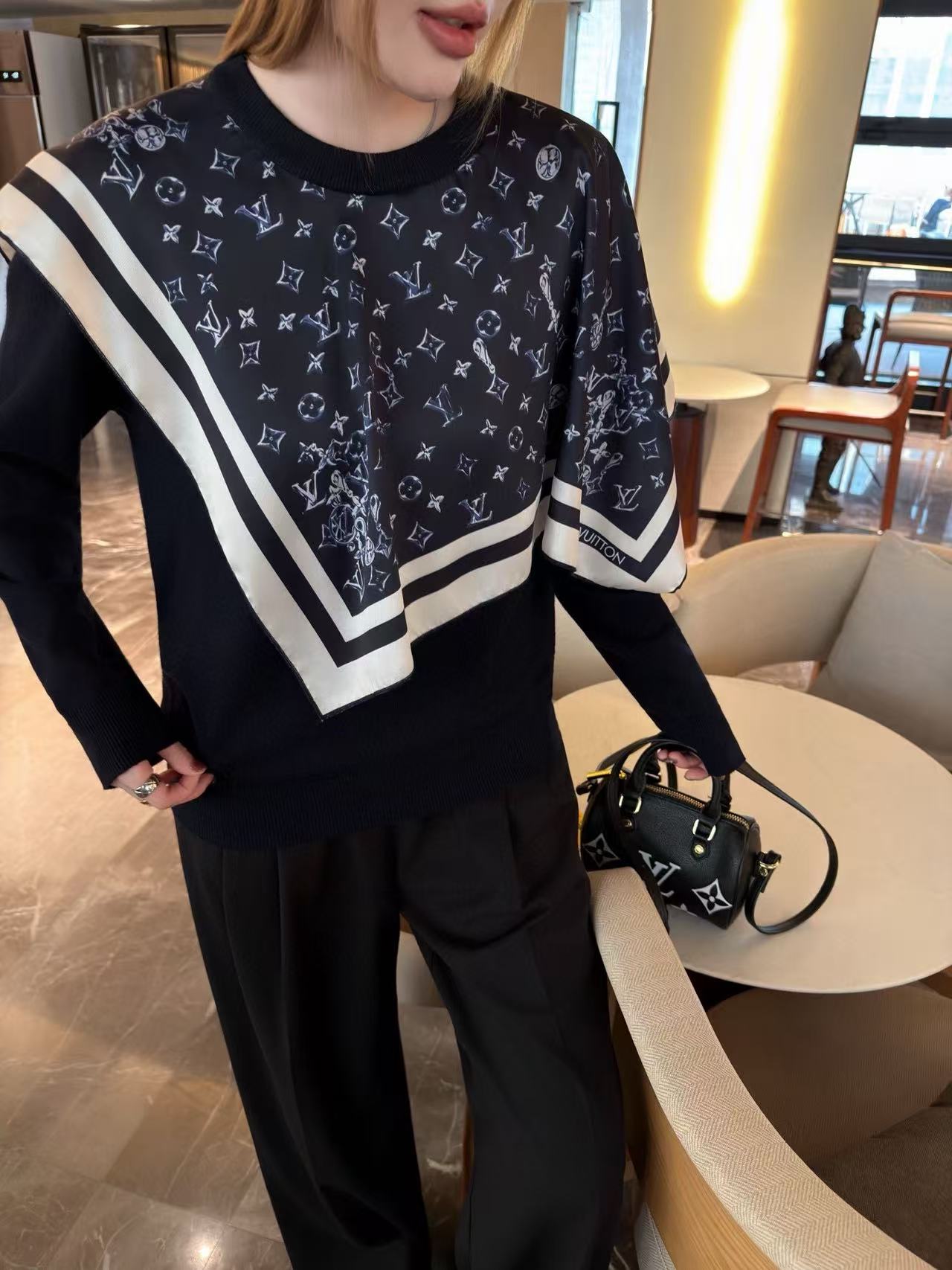 LVプリントスウェットシャツ【50％割引+送料無料】