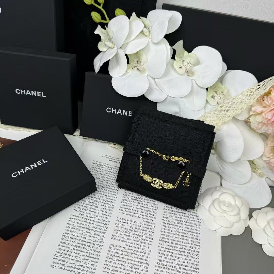 CHANE1 ダブルC ダイヤモンド マーキス ブレスレット【50％割引+送料無料】