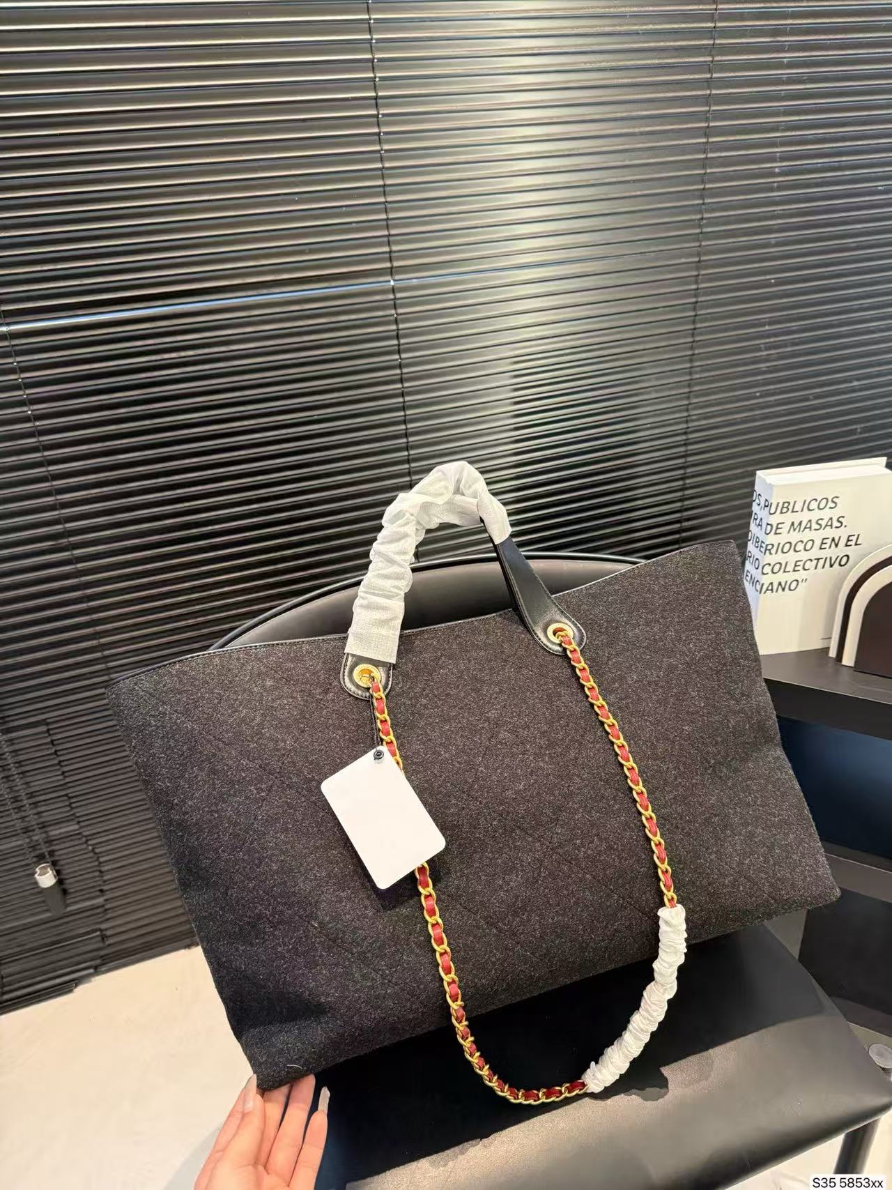 CHANE1 ウールチェーンビーチバッグ【50％割引+送料無料】