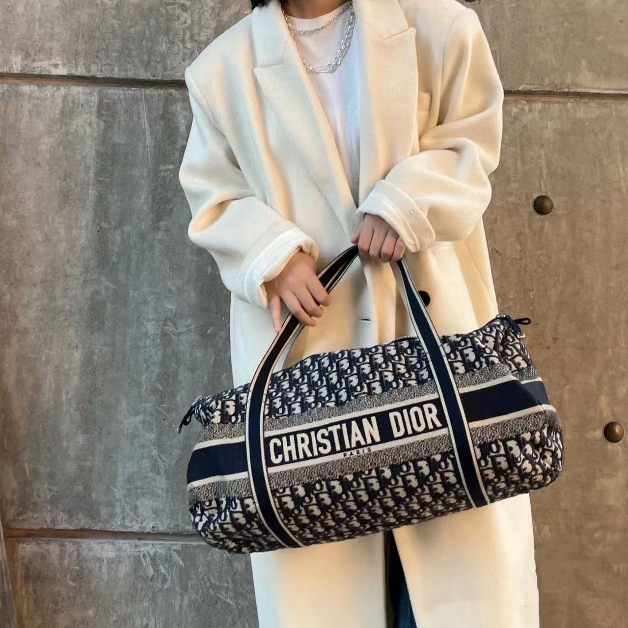 DIOR プリント トラベルバッグ【50％割引+送料無料】