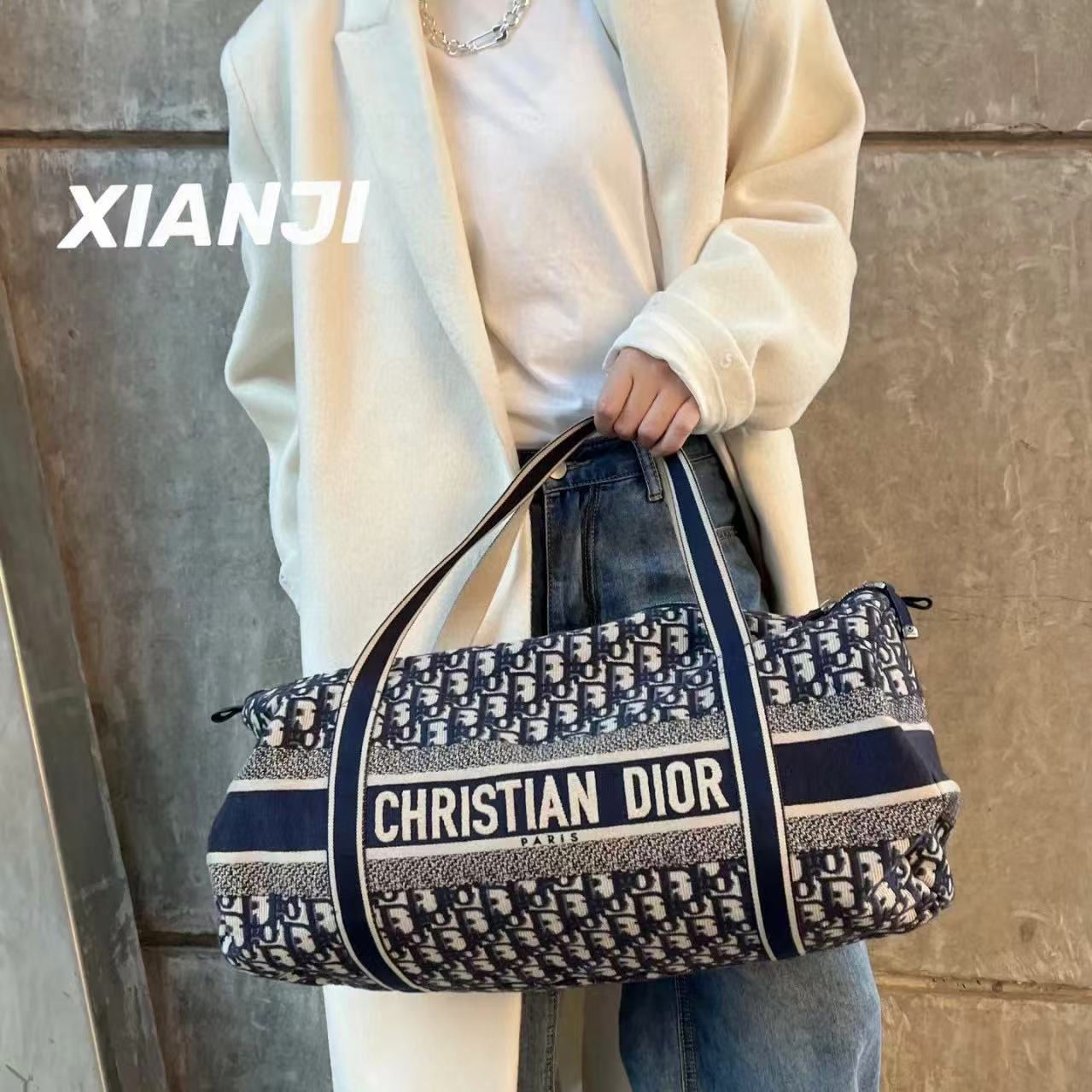 DIOR プリント トラベルバッグ【50％割引+送料無料】