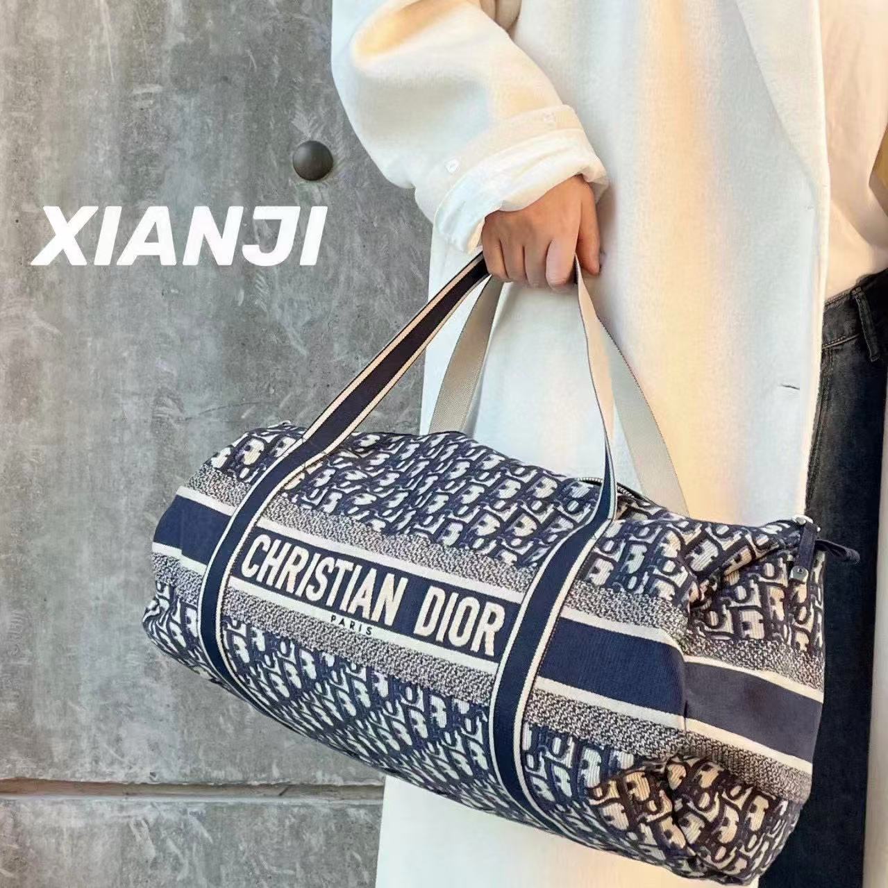 DIOR プリント トラベルバッグ【50％割引+送料無料】