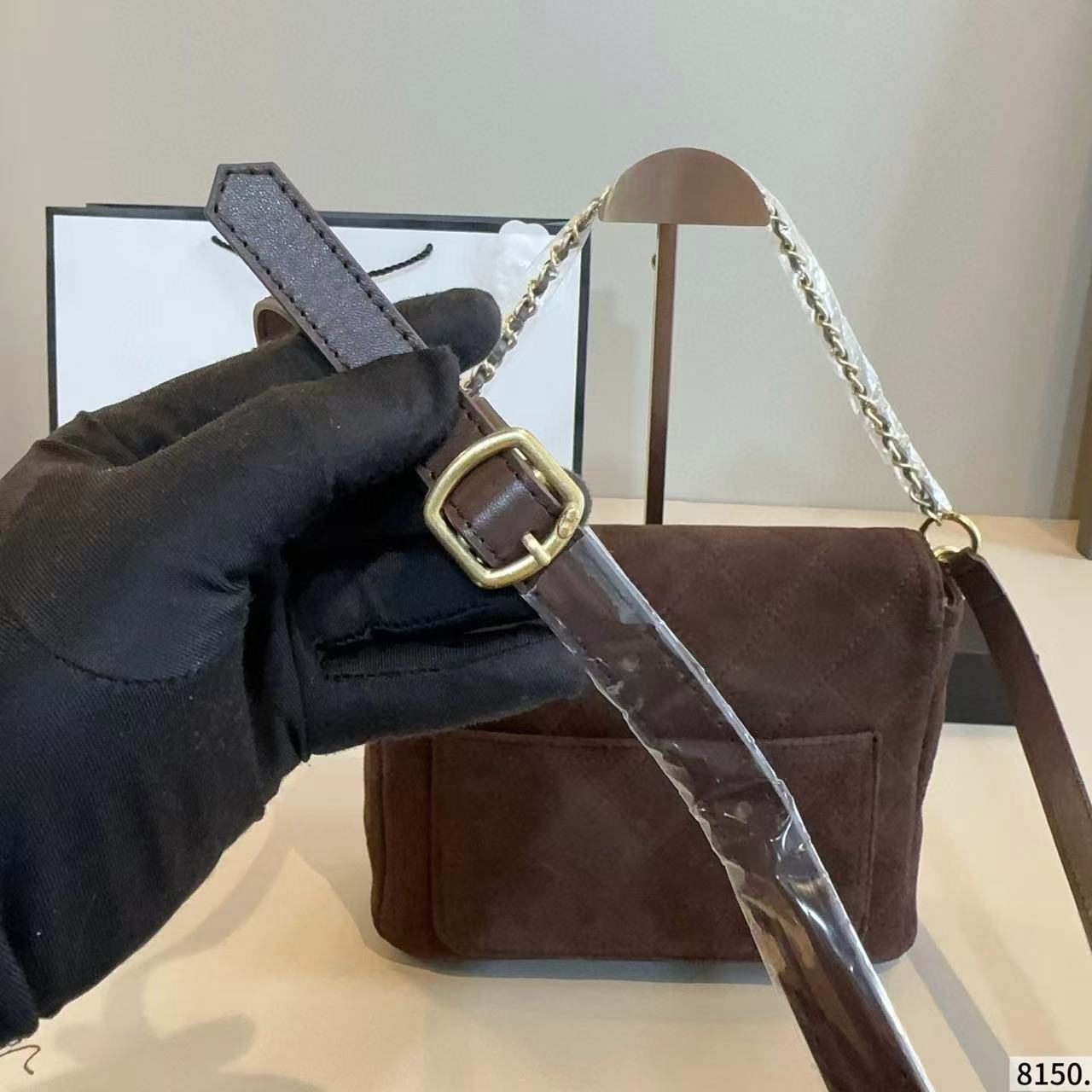 CHANE1 ディアスキンチェーンショルダーバッグ【50％割引+送料無料】