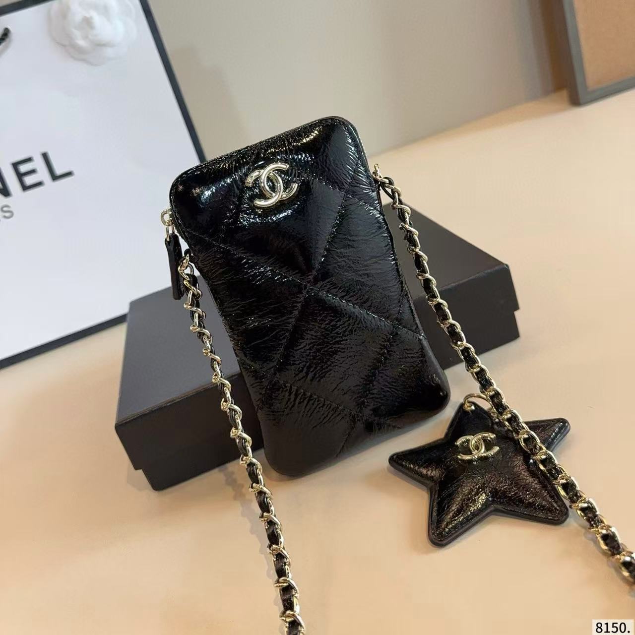 CHANE1 五芒星チェーンバッグ【50％割引+送料無料】