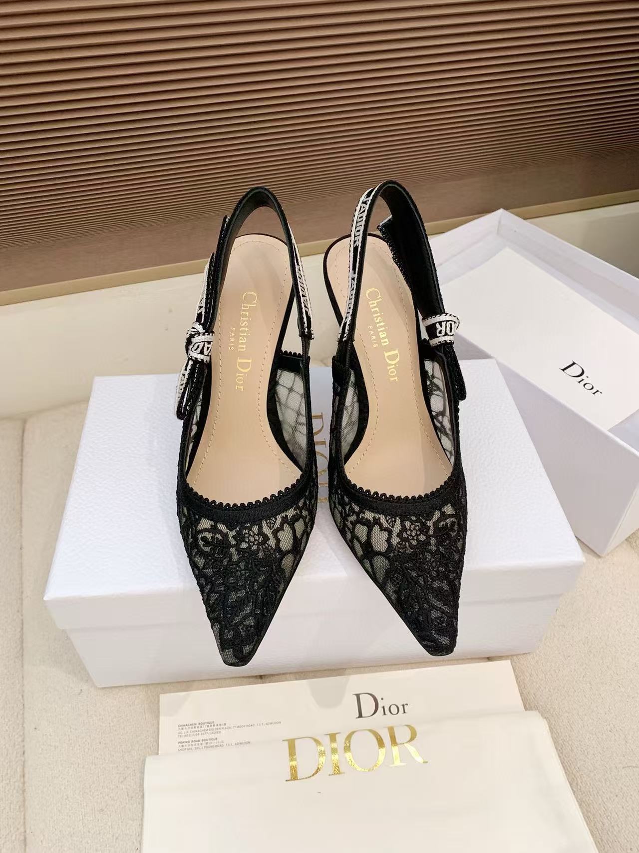 DIORの高品質レースハイヒール【50％割引+送料無料】