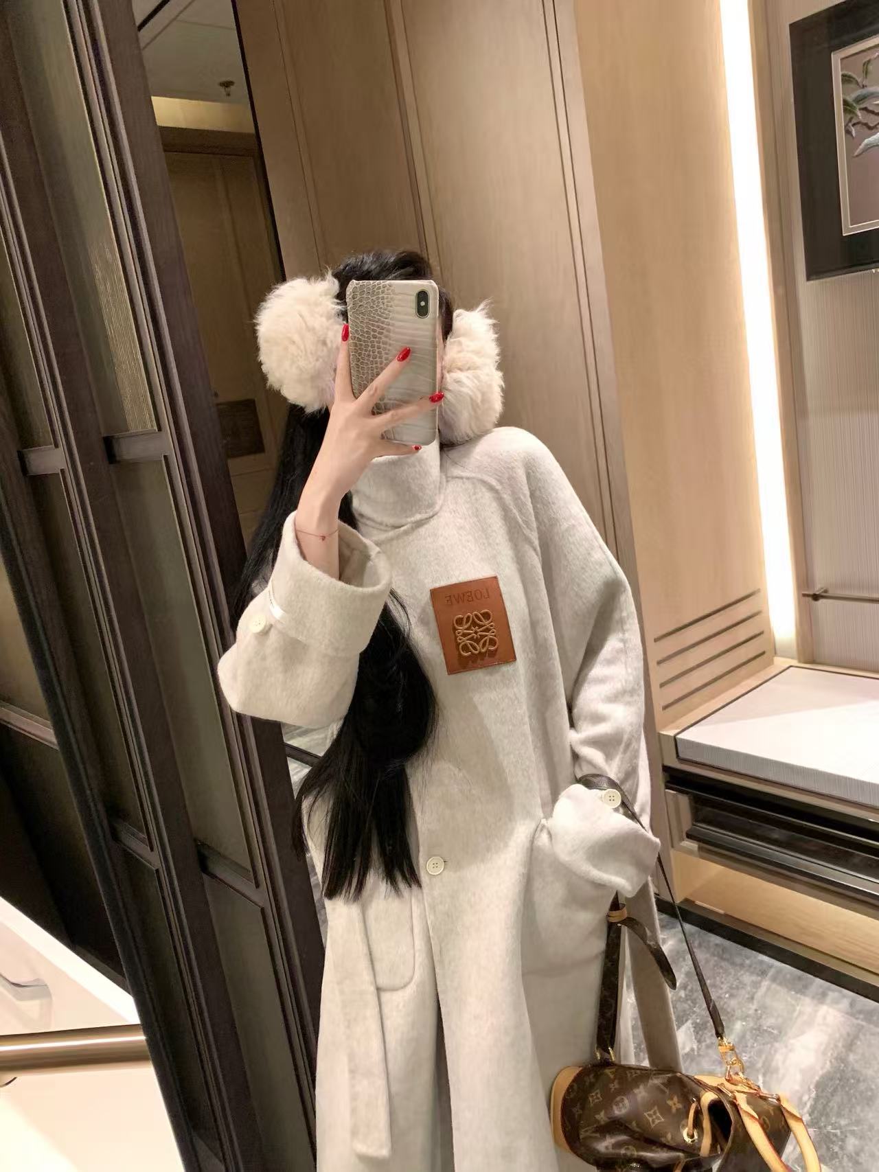 L0WEW カシミアロングコート【50％割引+送料無料】