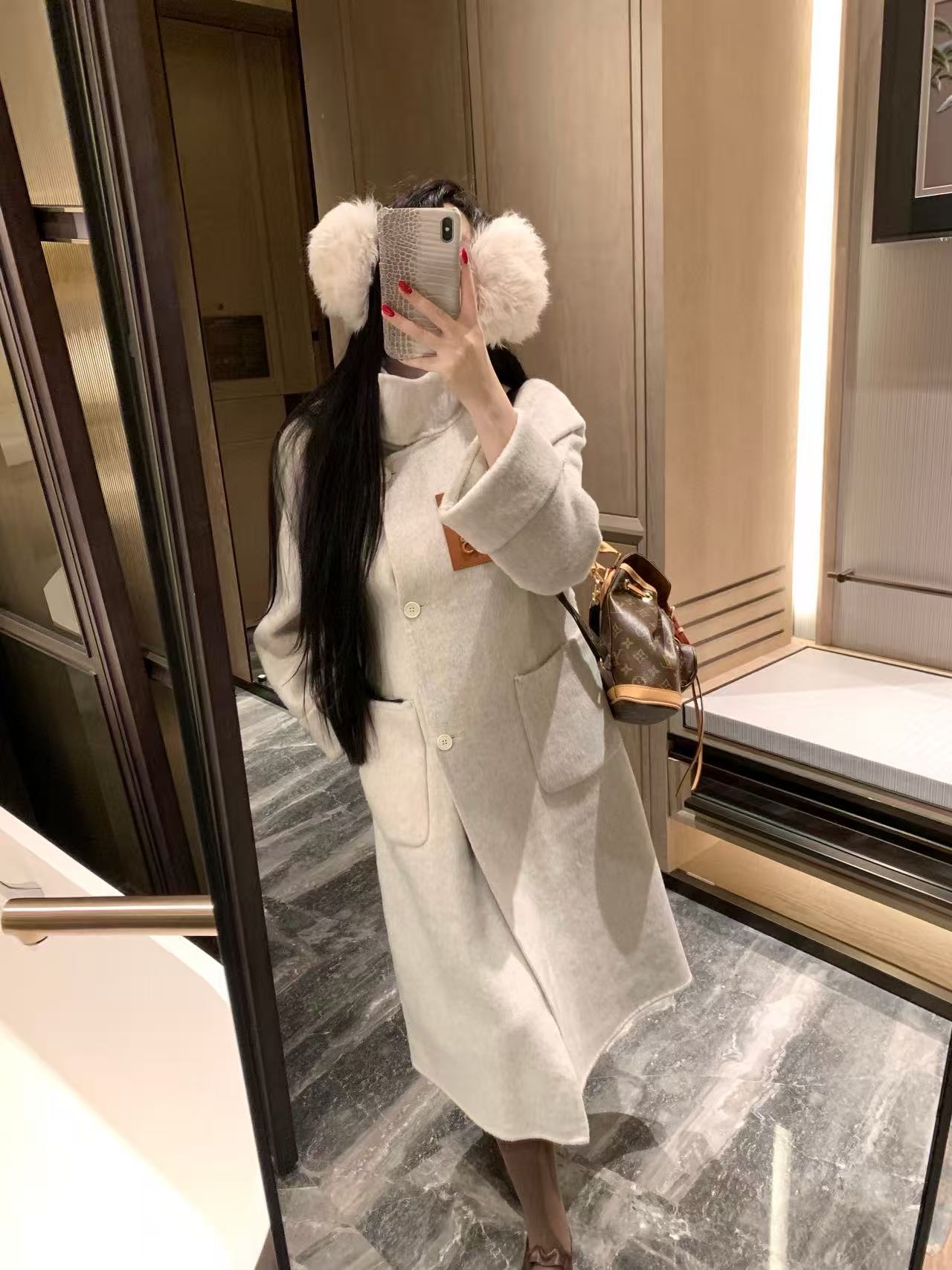 L0WEW カシミアロングコート【50％割引+送料無料】