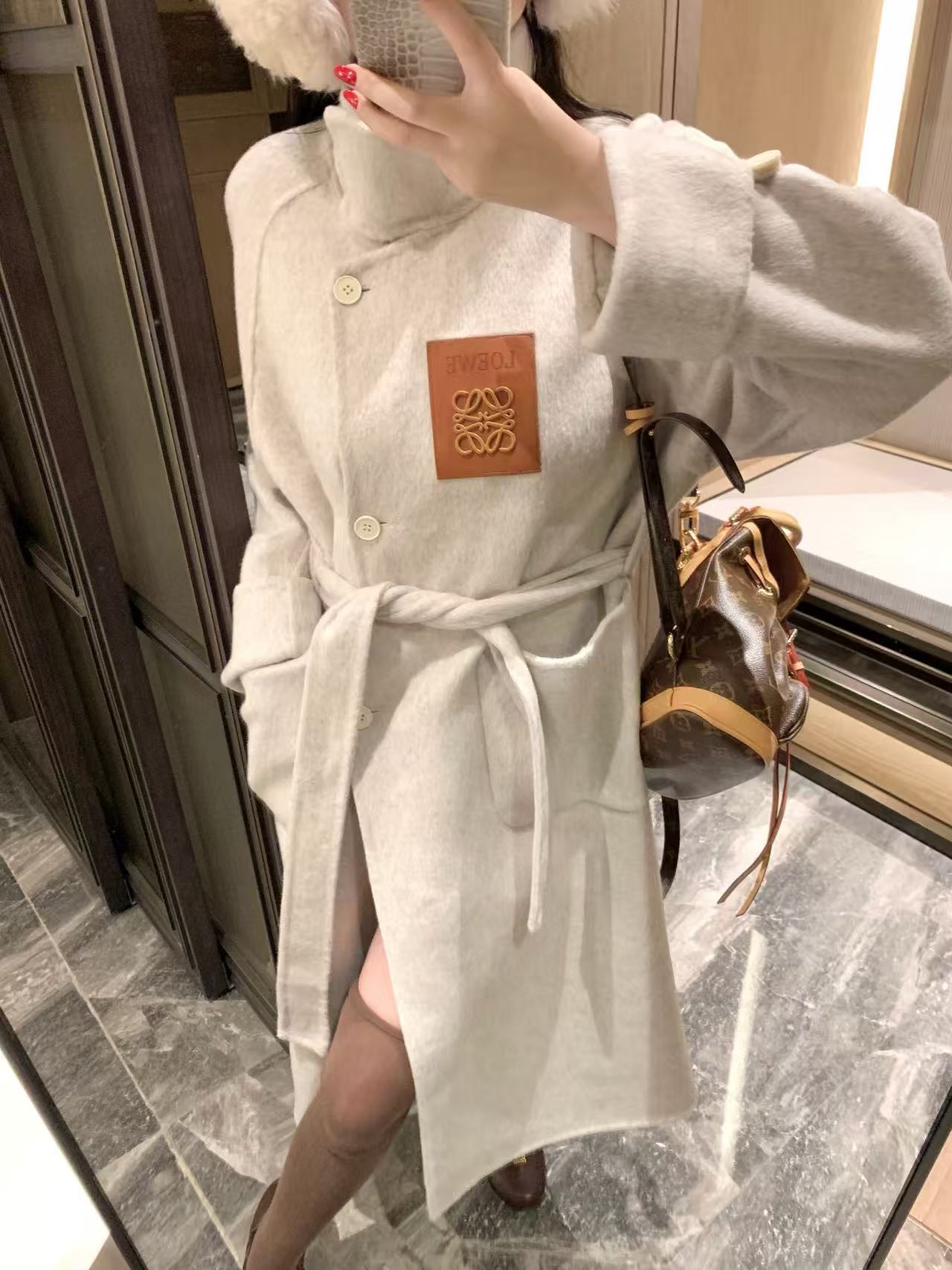 L0WEW カシミアロングコート【50％割引+送料無料】