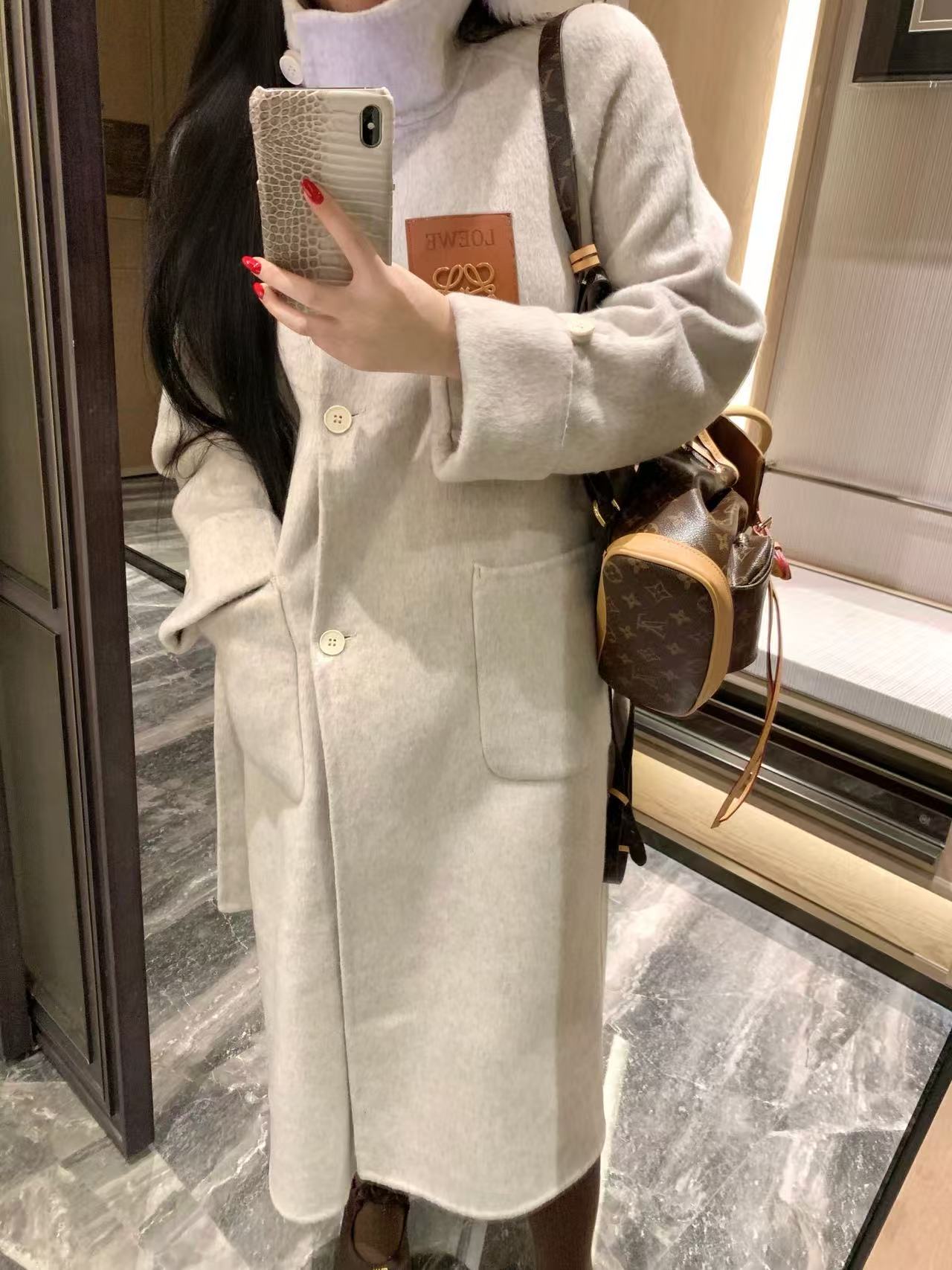 L0WEW カシミアロングコート【50％割引+送料無料】