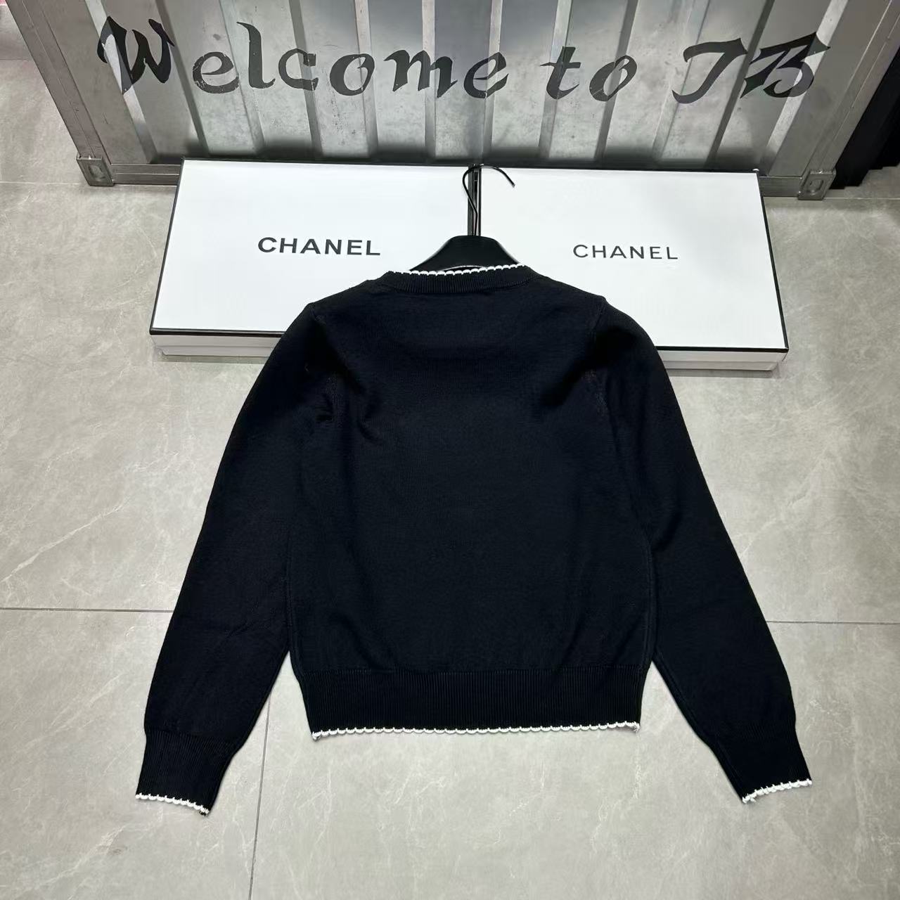 CHANE1 ダブルCハートウールセーター【50％割引+送料無料】