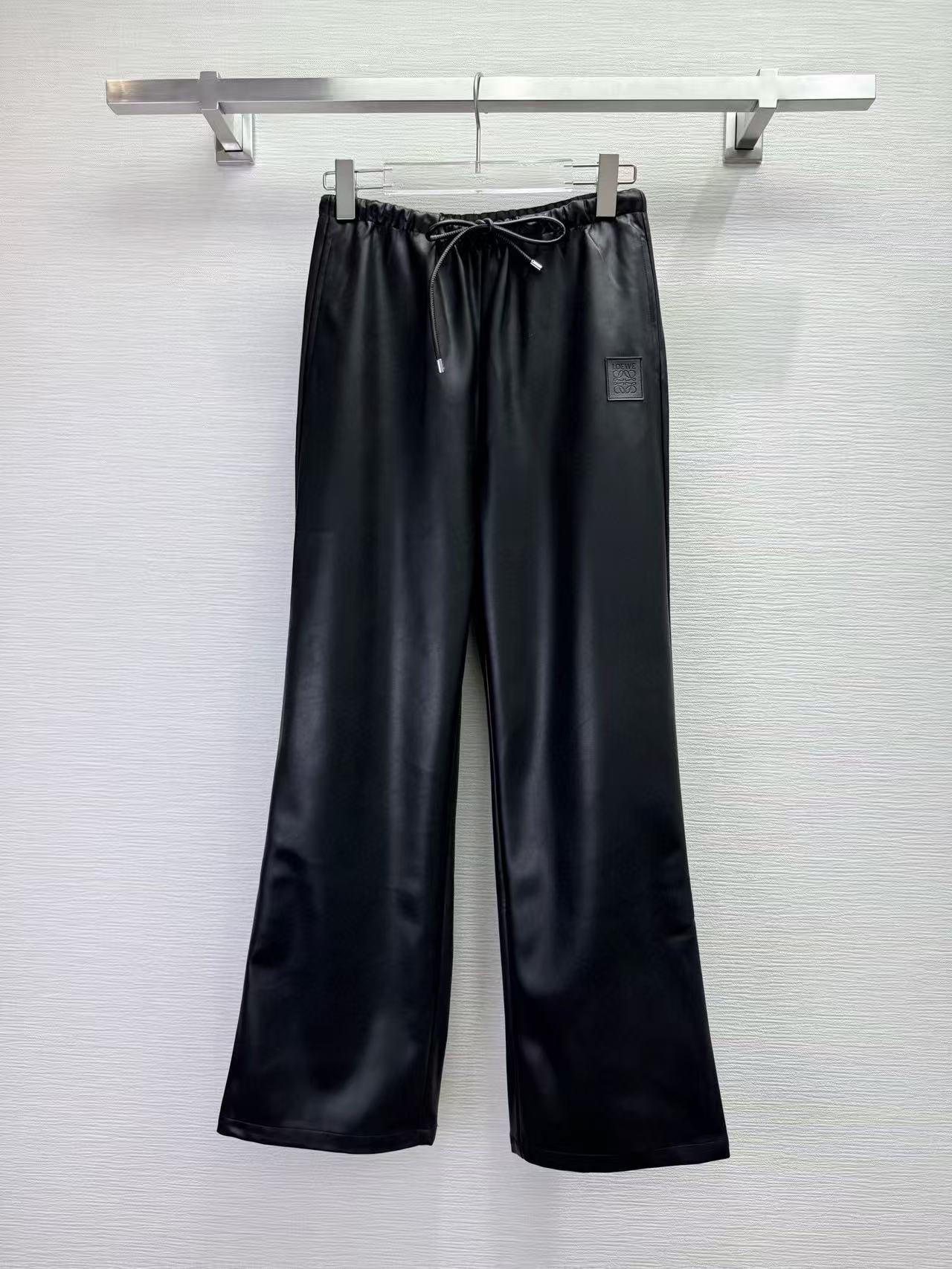 L0WEW フード付きレザージャケット + パンツ ツーピースセット【50％割引+送料無料】