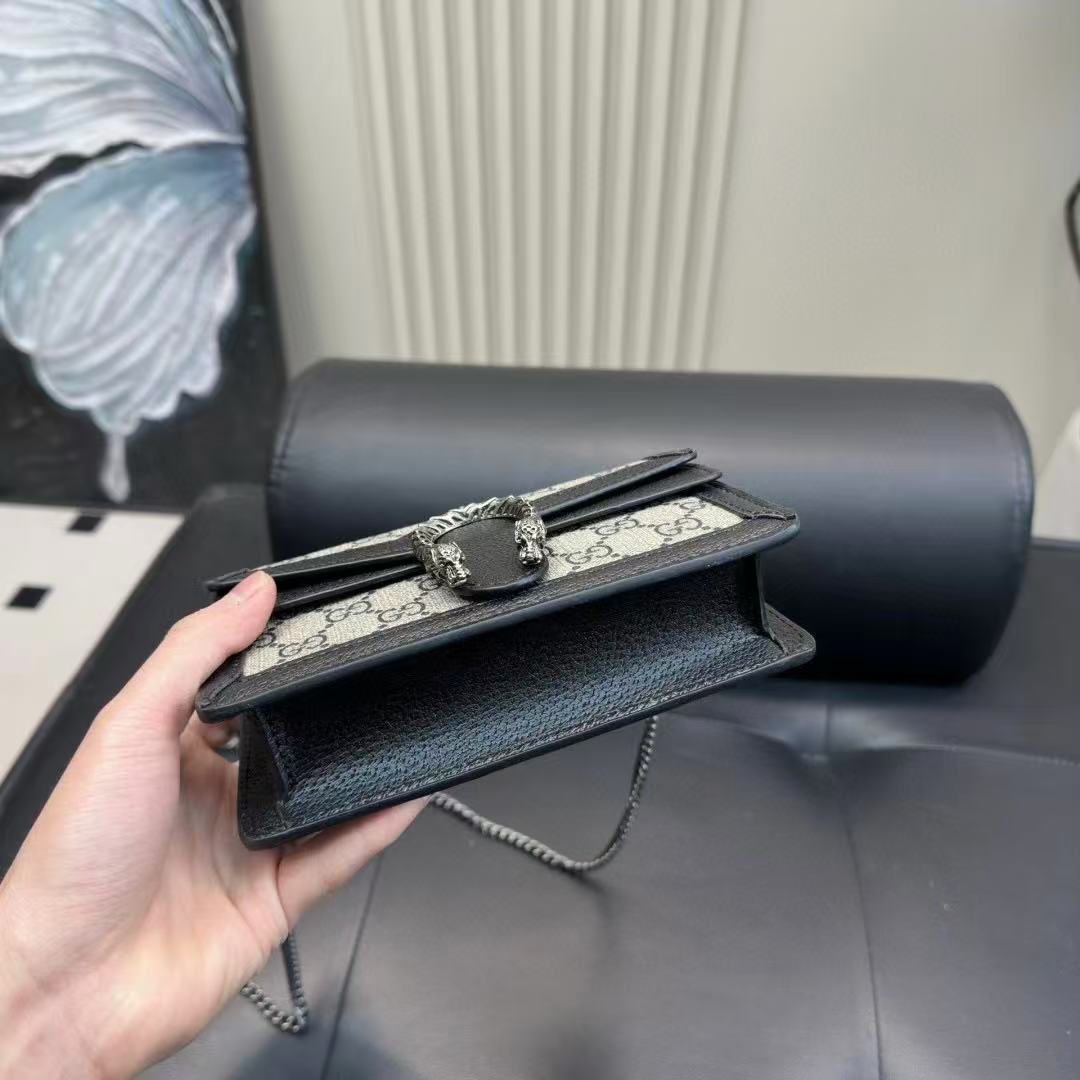 GUCC1 ジャカードチェーンショルダー/クロスボディバッグ【50％割引+送料無料】