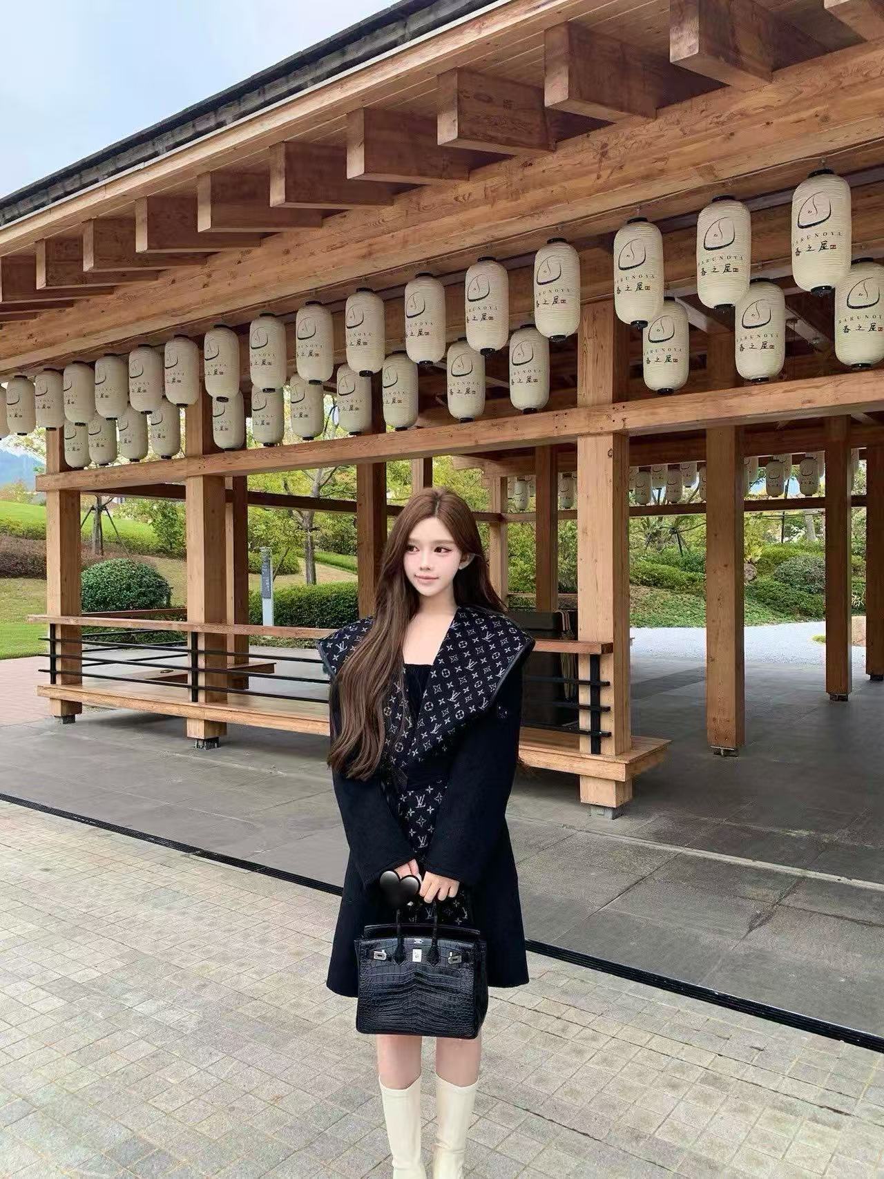 LVカシミアフード付きコート【50％割引+送料無料】