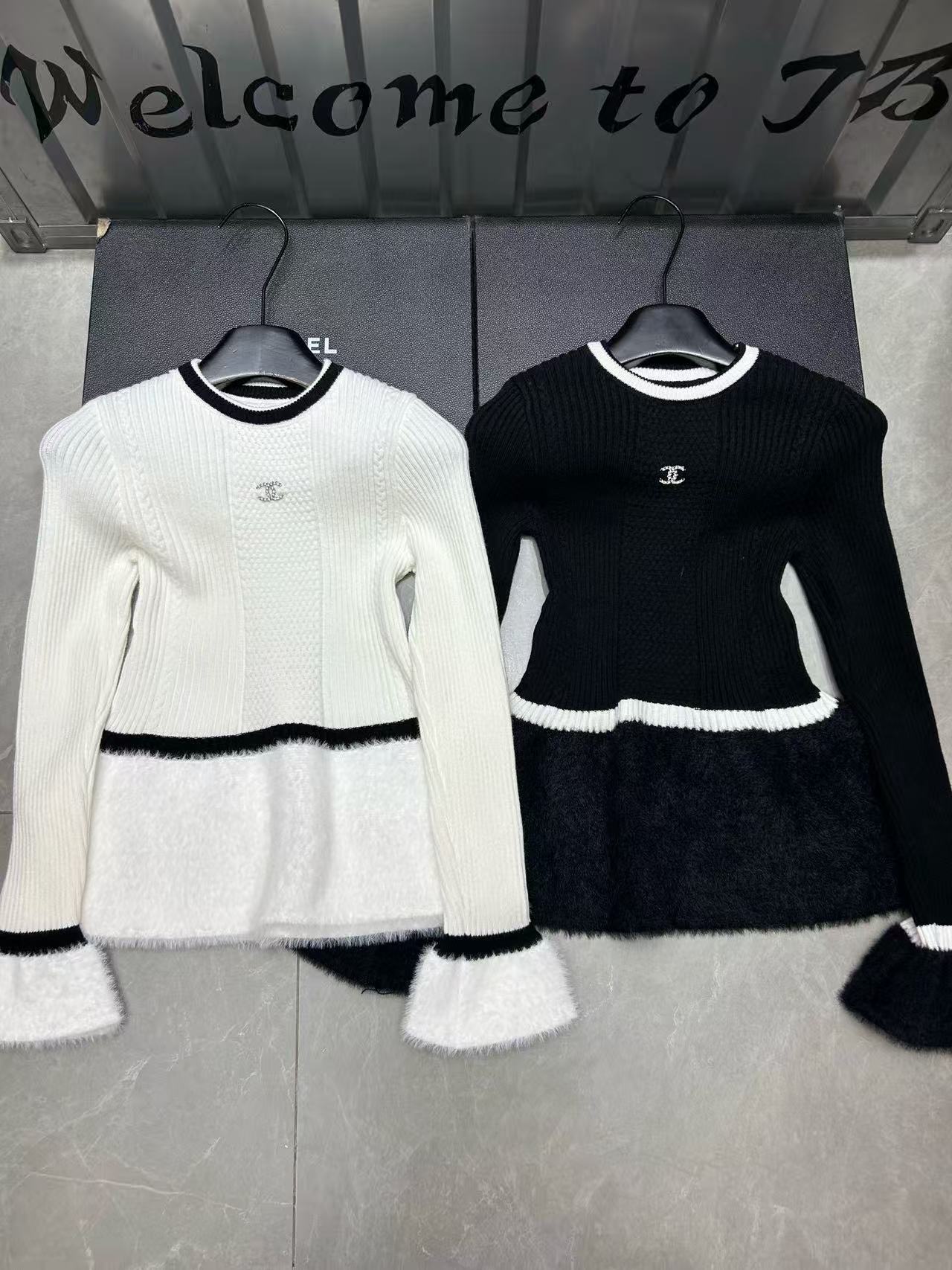 CHANE1 ダブルCヘムミンクファーセーター【50％割引+送料無料】