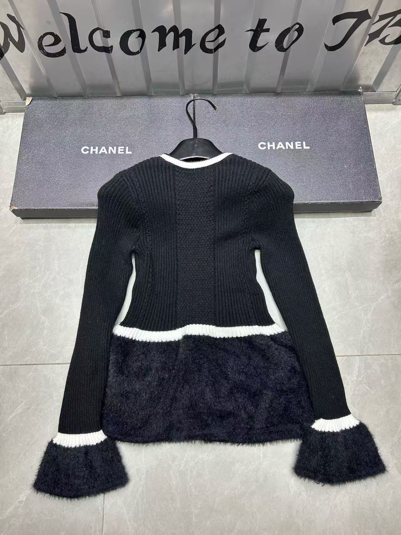 CHANE1 ダブルCヘムミンクファーセーター【50％割引+送料無料】