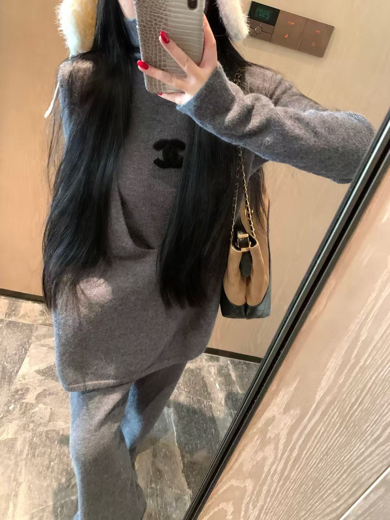 CHANE1 ダブルC ウール スリーピースセット【50％割引+送料無料】