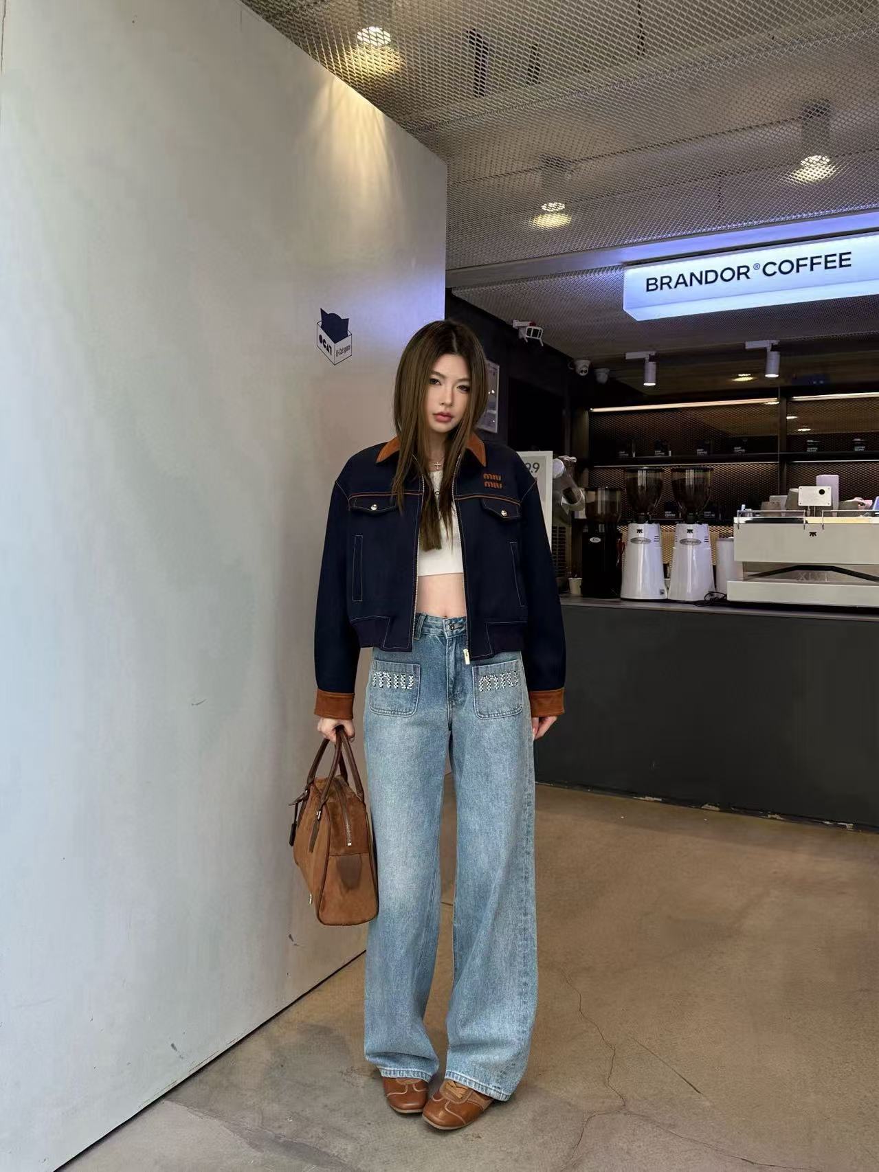 M1UM1U 襟付きレタージャケット【50％割引+送料無料】