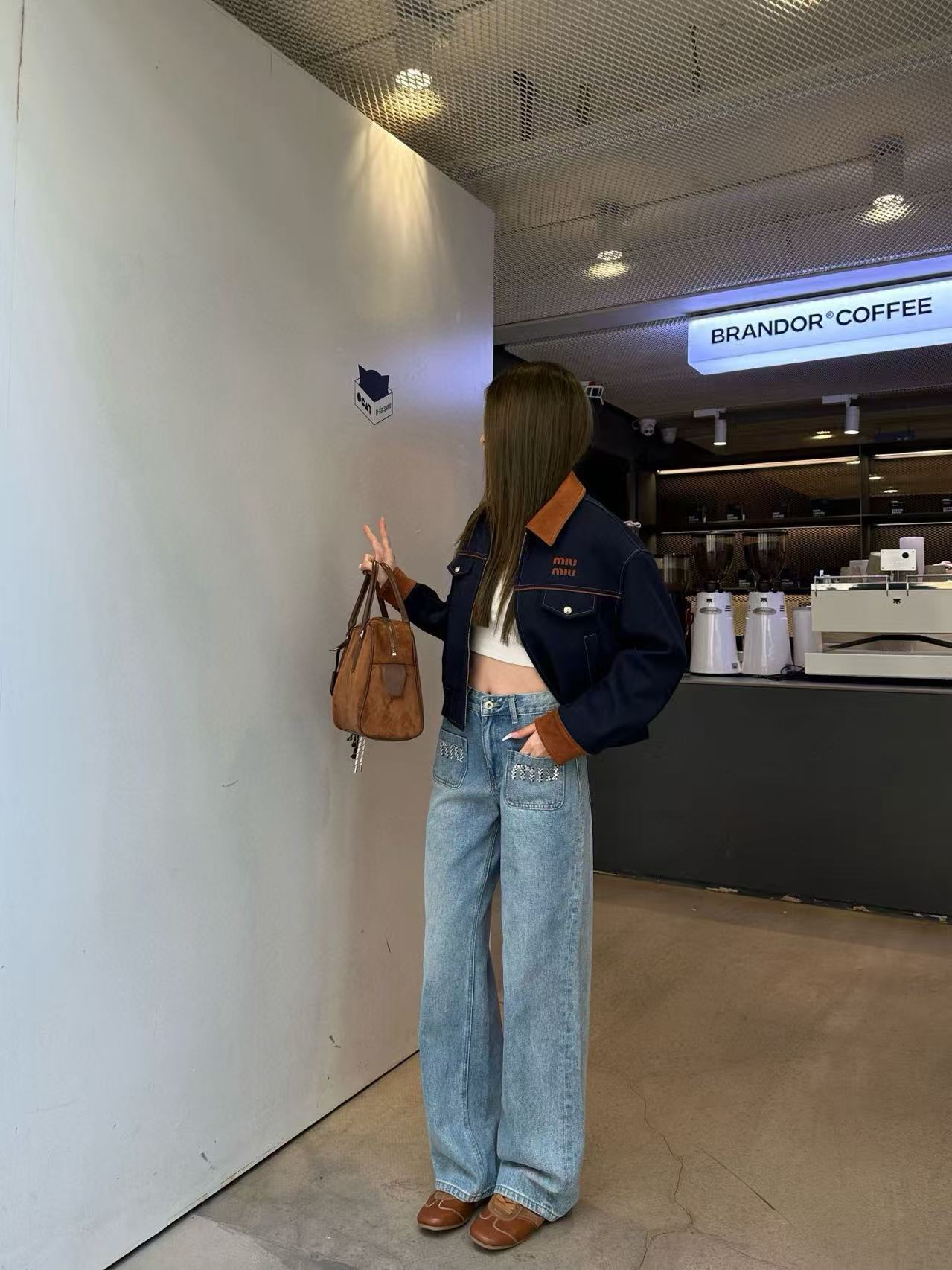 M1UM1U 襟付きレタージャケット【50％割引+送料無料】