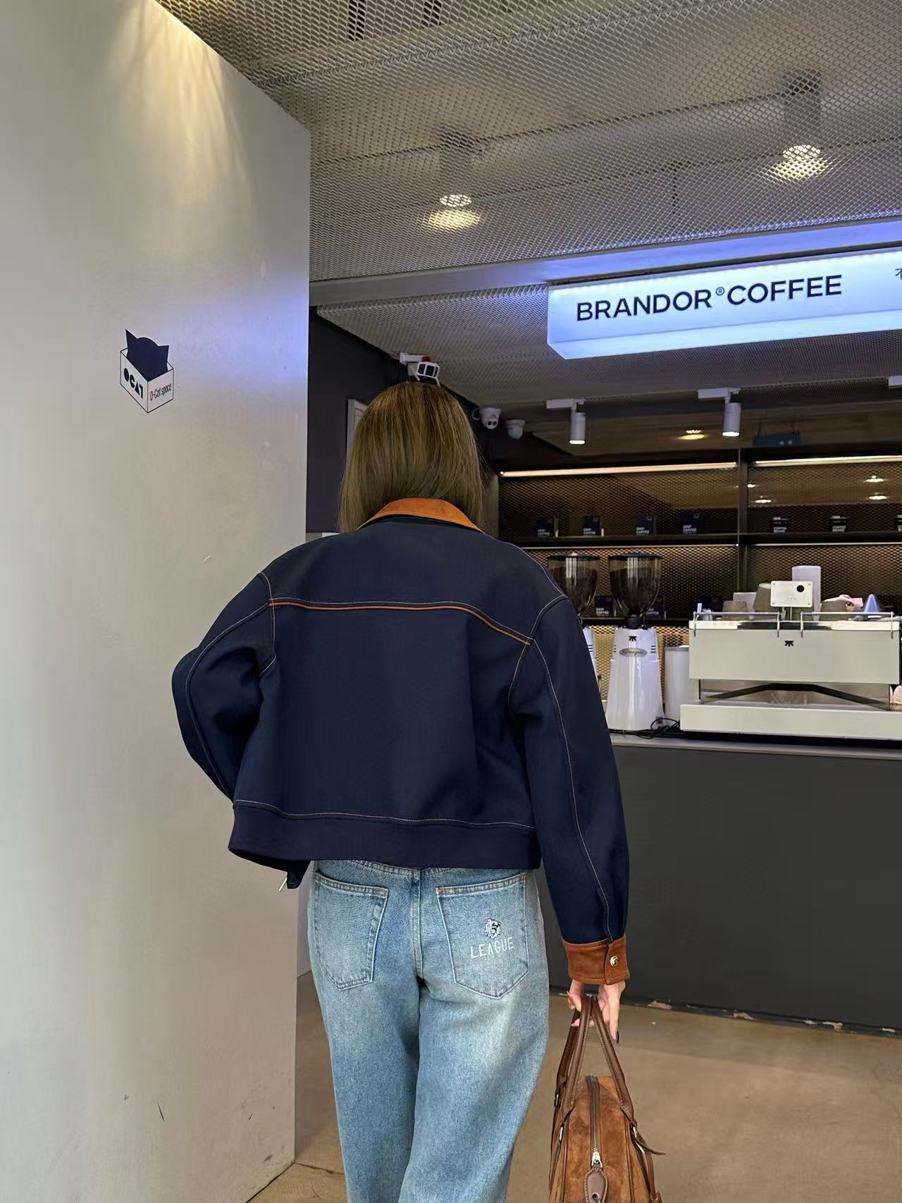 M1UM1U 襟付きレタージャケット【50％割引+送料無料】