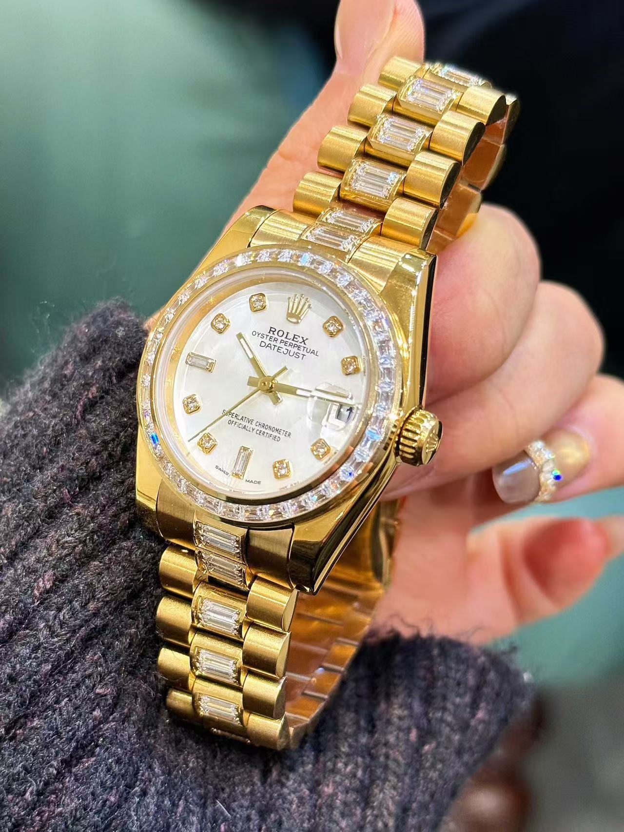 R0LEX ダイヤルセット ダイヤモンドウォッチ【50％割引+送料無料】