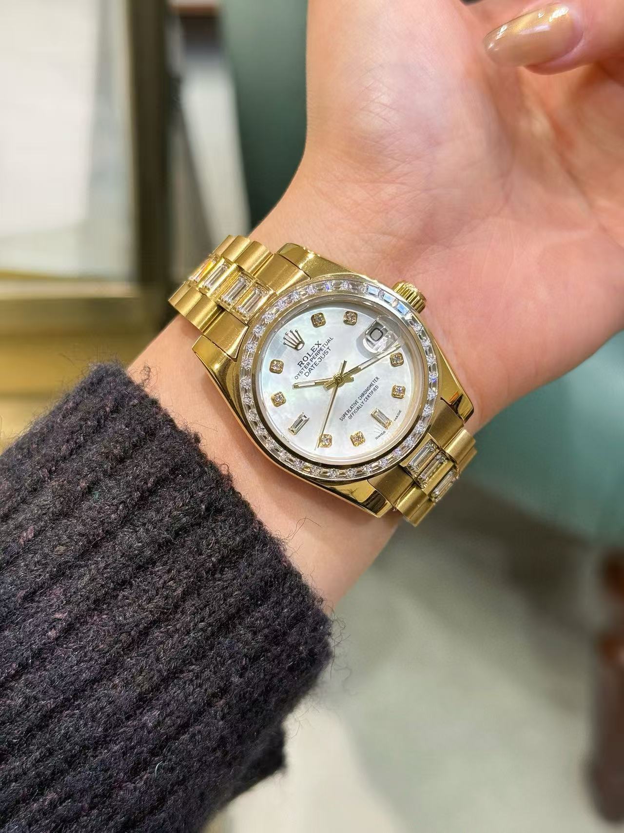 R0LEX ダイヤルセット ダイヤモンドウォッチ【50％割引+送料無料】