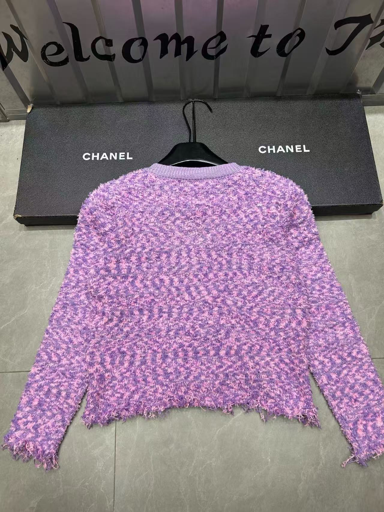 CHANE1 ダブルC ウールカーディガン【50％割引+送料無料】