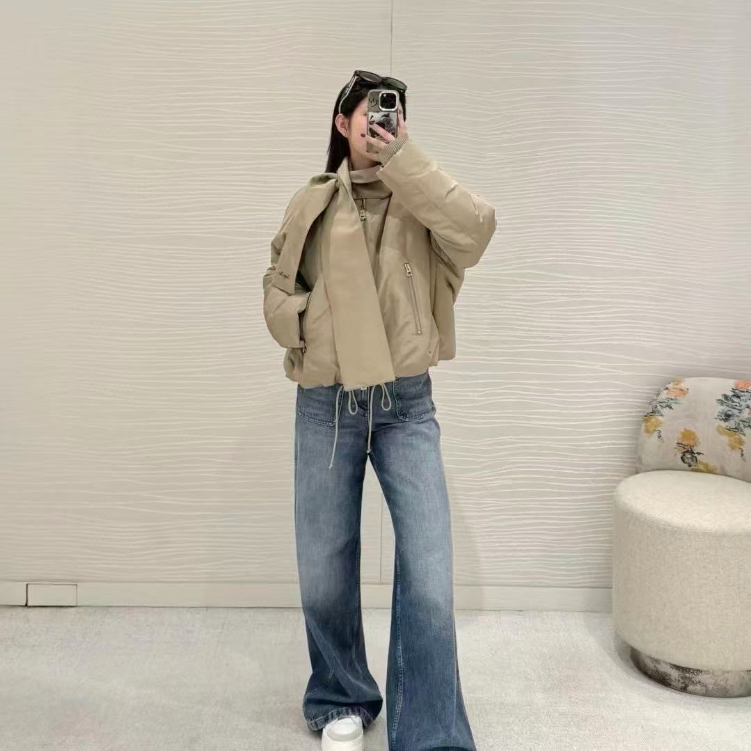 DIOR スカーフ スタンドカラー コットンジャケット【50％割引+送料無料】