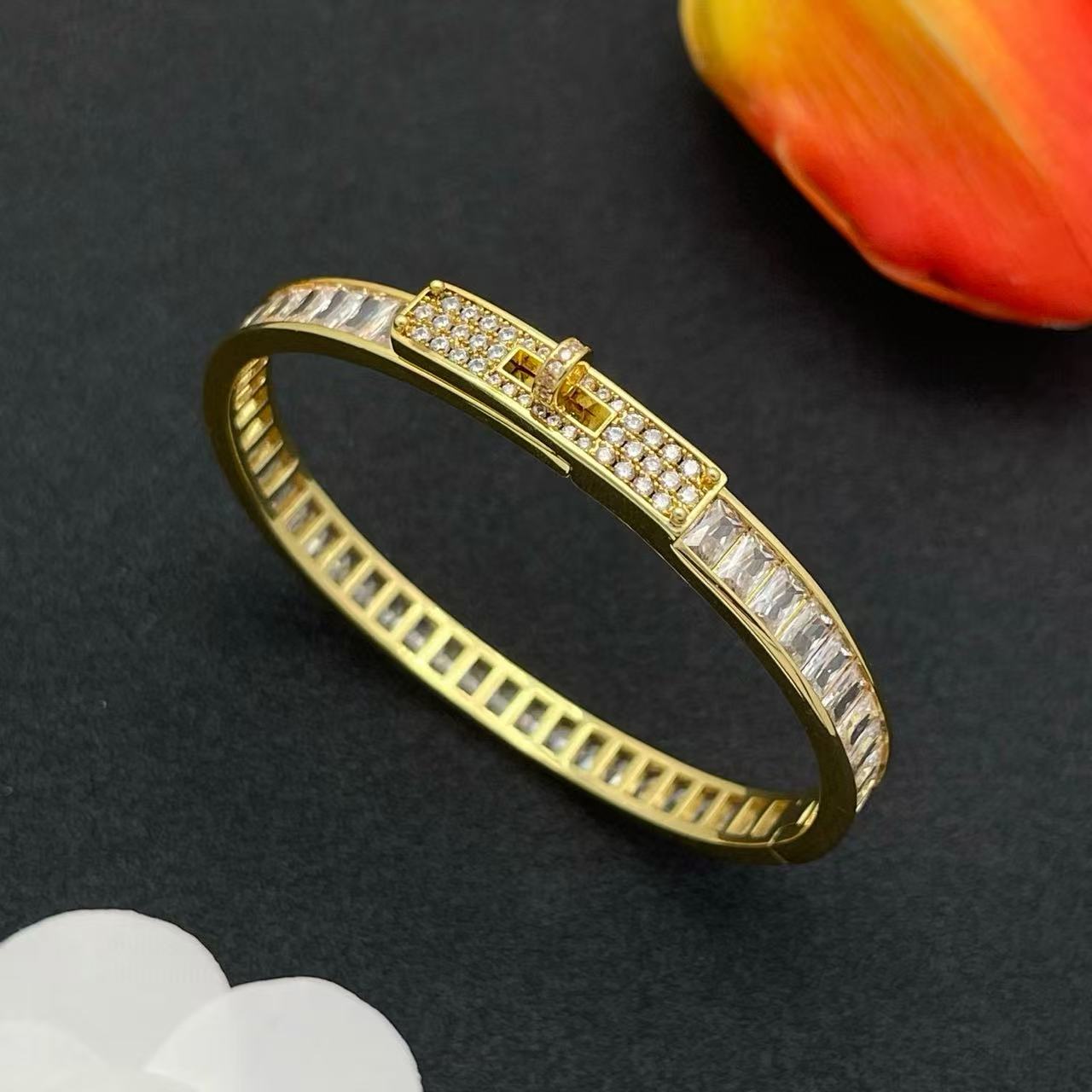 HERME5フルダイヤモンドブレスレット【50％割引+送料無料】