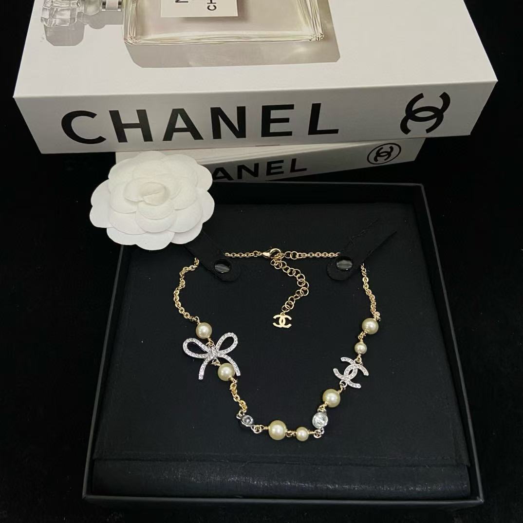 CHANE1 ボウパールネックレス【50％割引+送料無料】