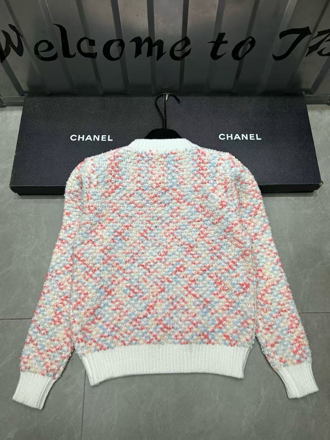 YSL カラフルウールセーター（ブローチ付き）【50％割引+送料無料】