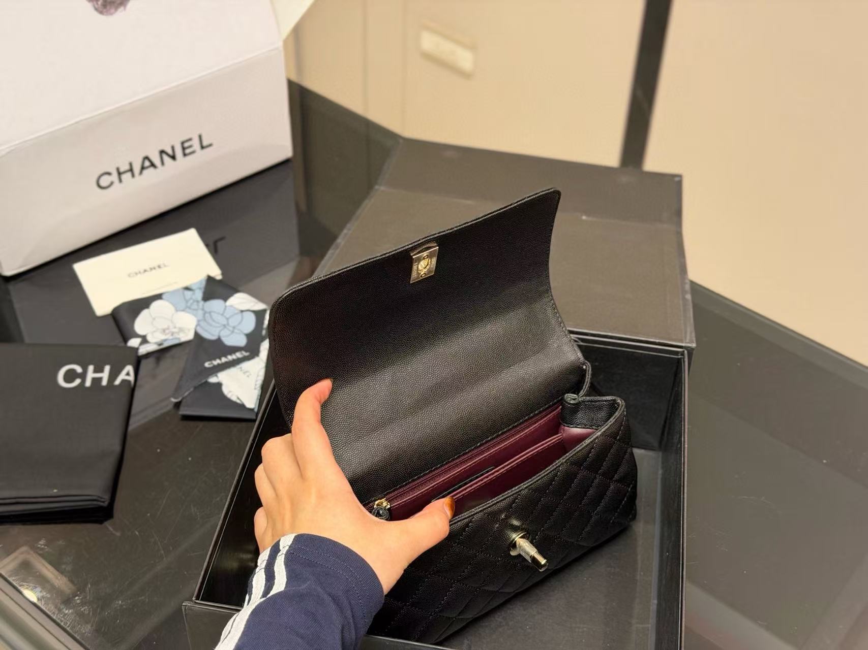 CHANE1 チェーンカラーブロックハンドバッグ【50％割引+送料無料】