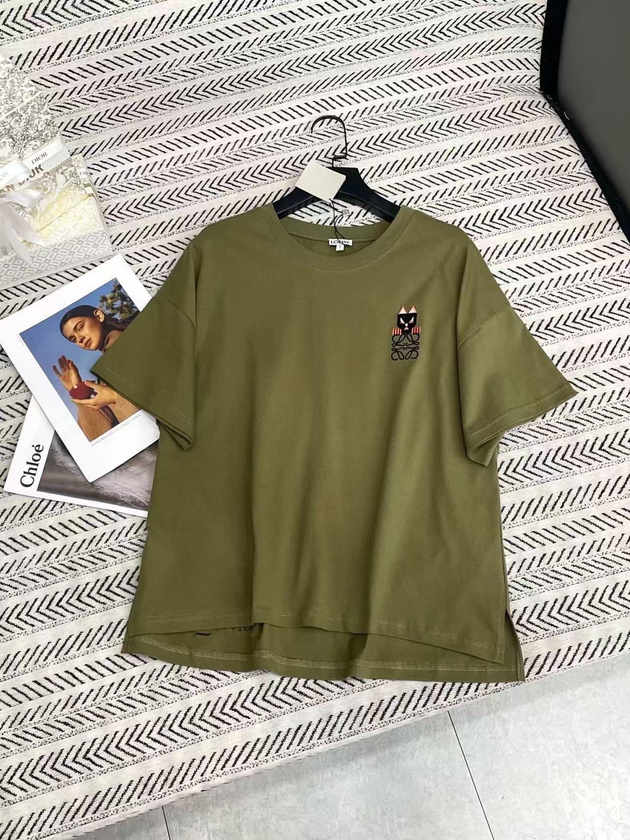 L0WEW 刺繍ロゴ Tシャツ【50％割引+送料無料】