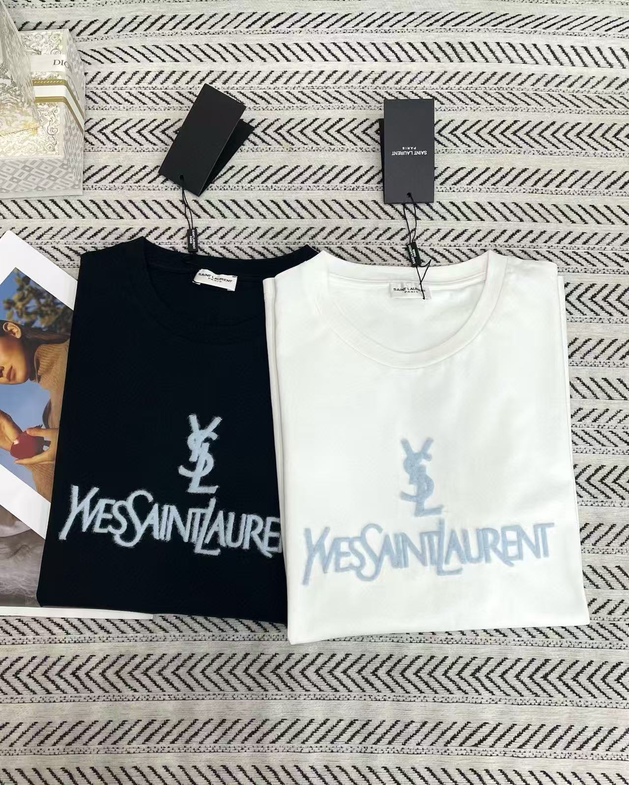 YSLクラシックロゴTシャツ【50％割引+送料無料】