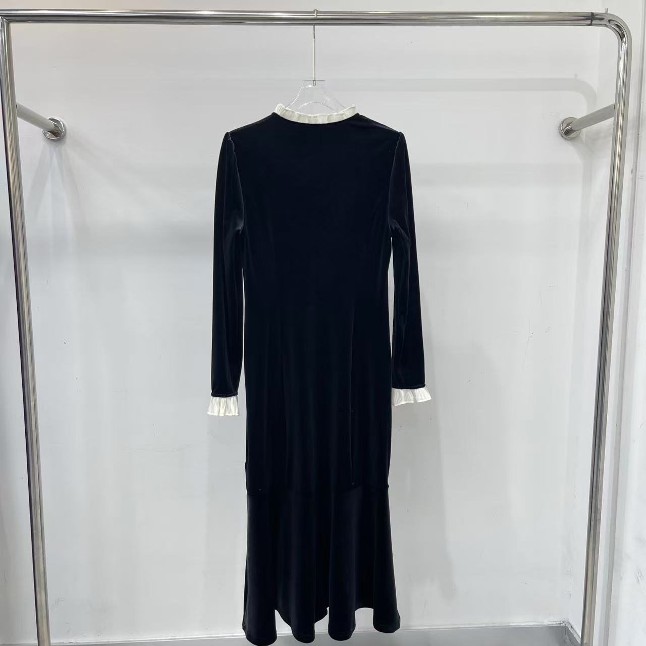 CHANE1 高品質シルクベルベットドレス【50％割引+送料無料】