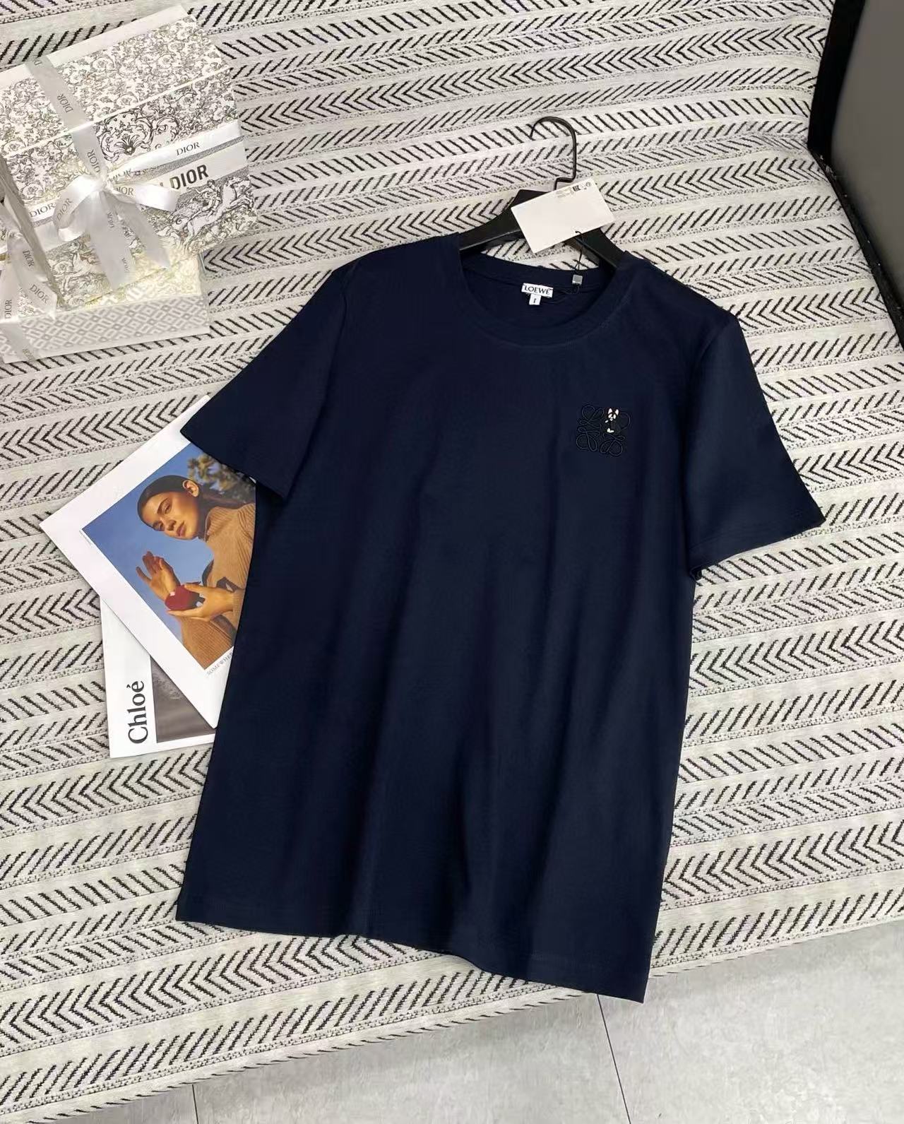 L0WEW 刺繍猫Tシャツ【50％割引+送料無料】