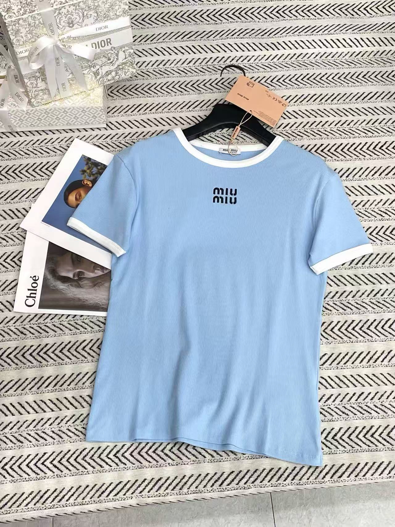 M1UM1U カラーブロック レター Tシャツ【50％割引+送料無料】