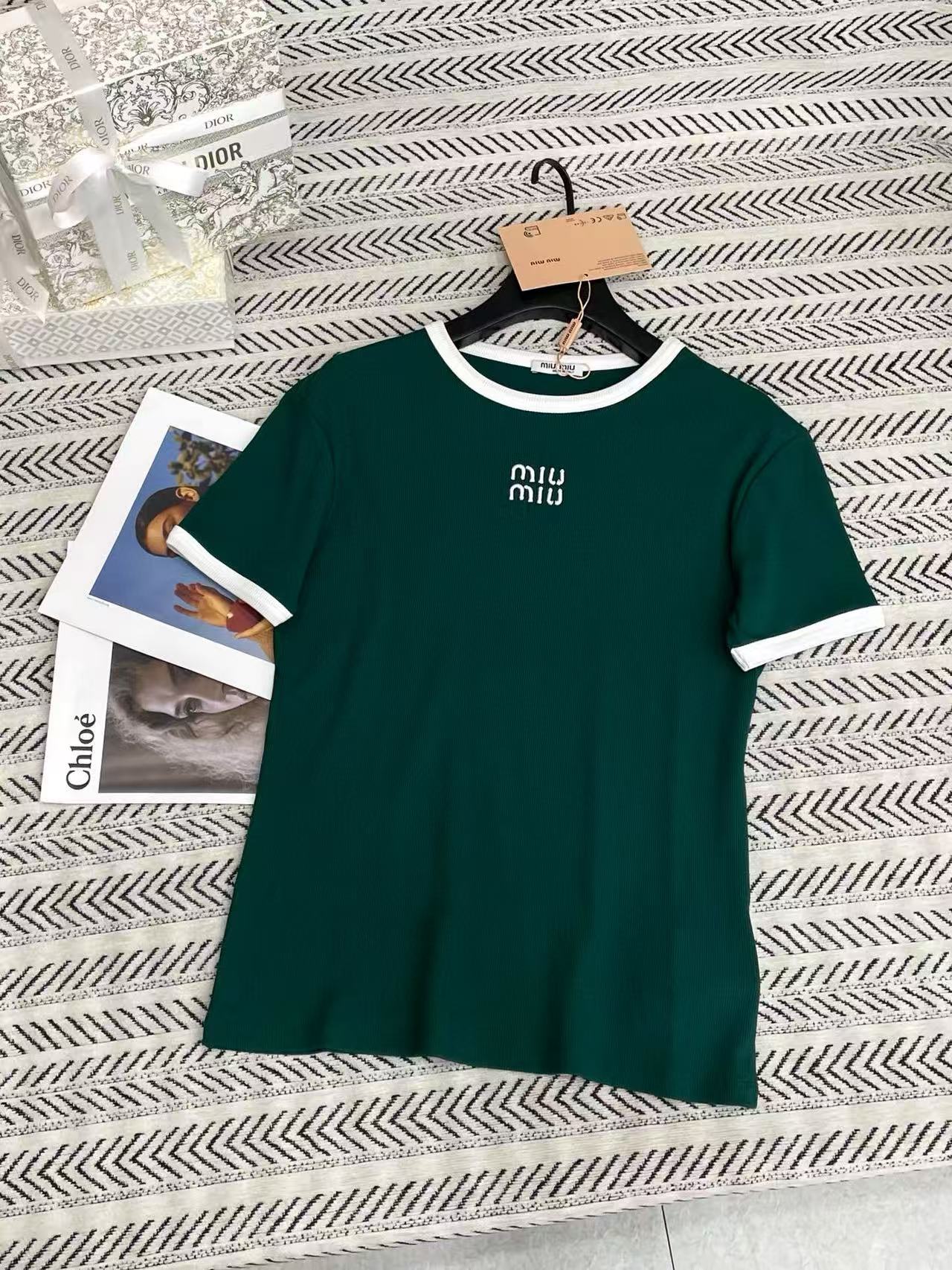 M1UM1U カラーブロック レター Tシャツ【50％割引+送料無料】