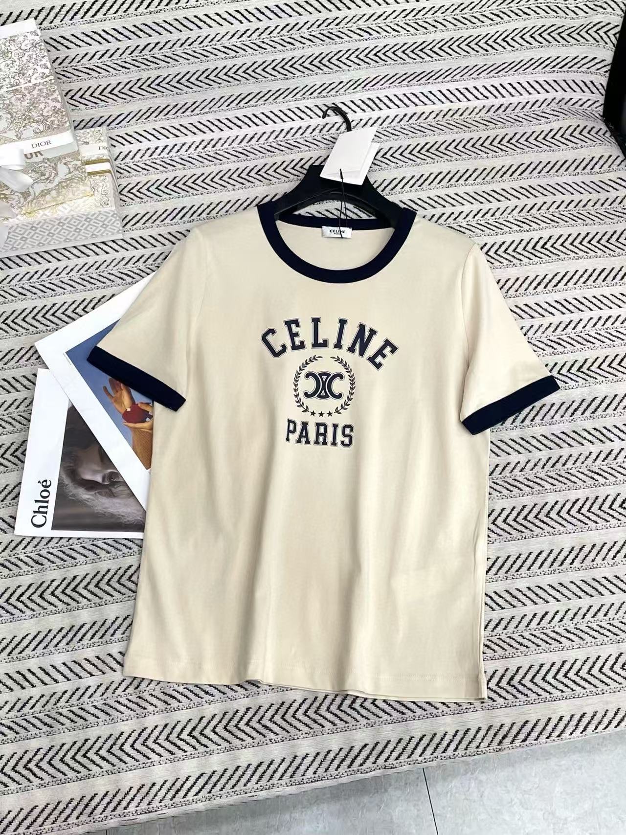 CEL1NE カラーブロック レター Tシャツ【50％割引+送料無料】