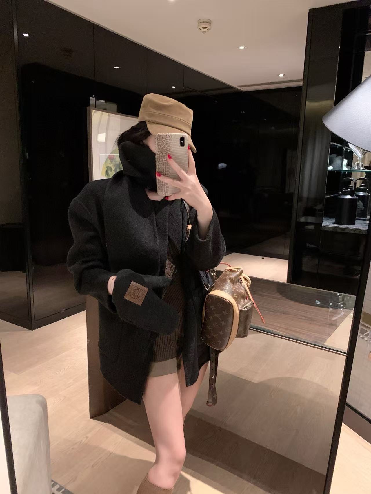 L0WEW カシミアスカーフ + コート【50％割引+送料無料】