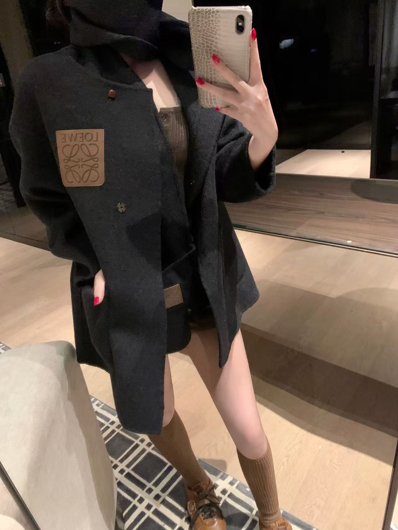 L0WEW カシミアスカーフ + コート【50％割引+送料無料】