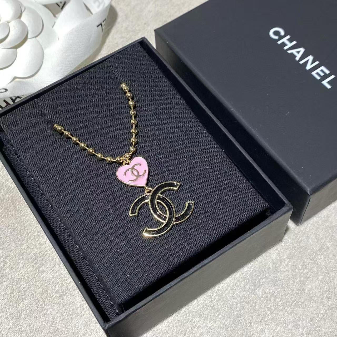 CHANE1 ダブルCハートネックレス【50％割引+送料無料】